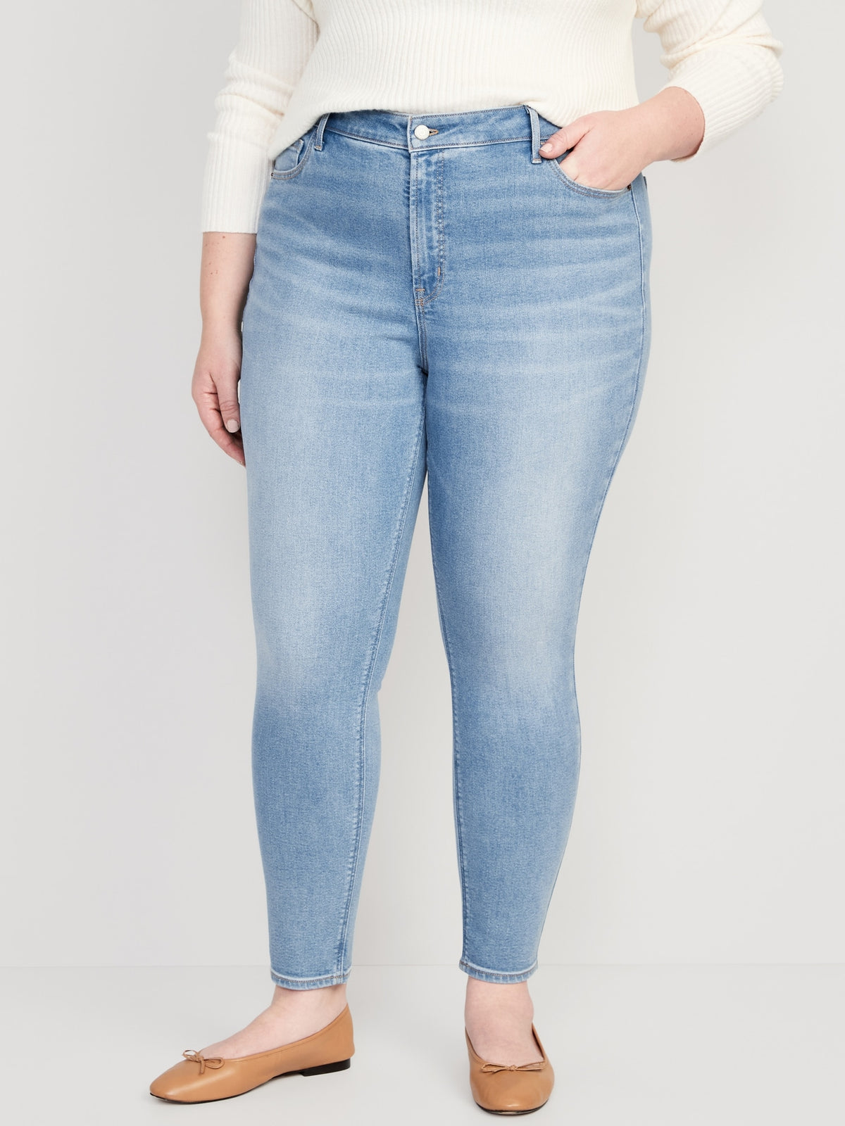 Skinny Ajuste Old Navy High-Waisted Rockstar Super-Skinny Jeans