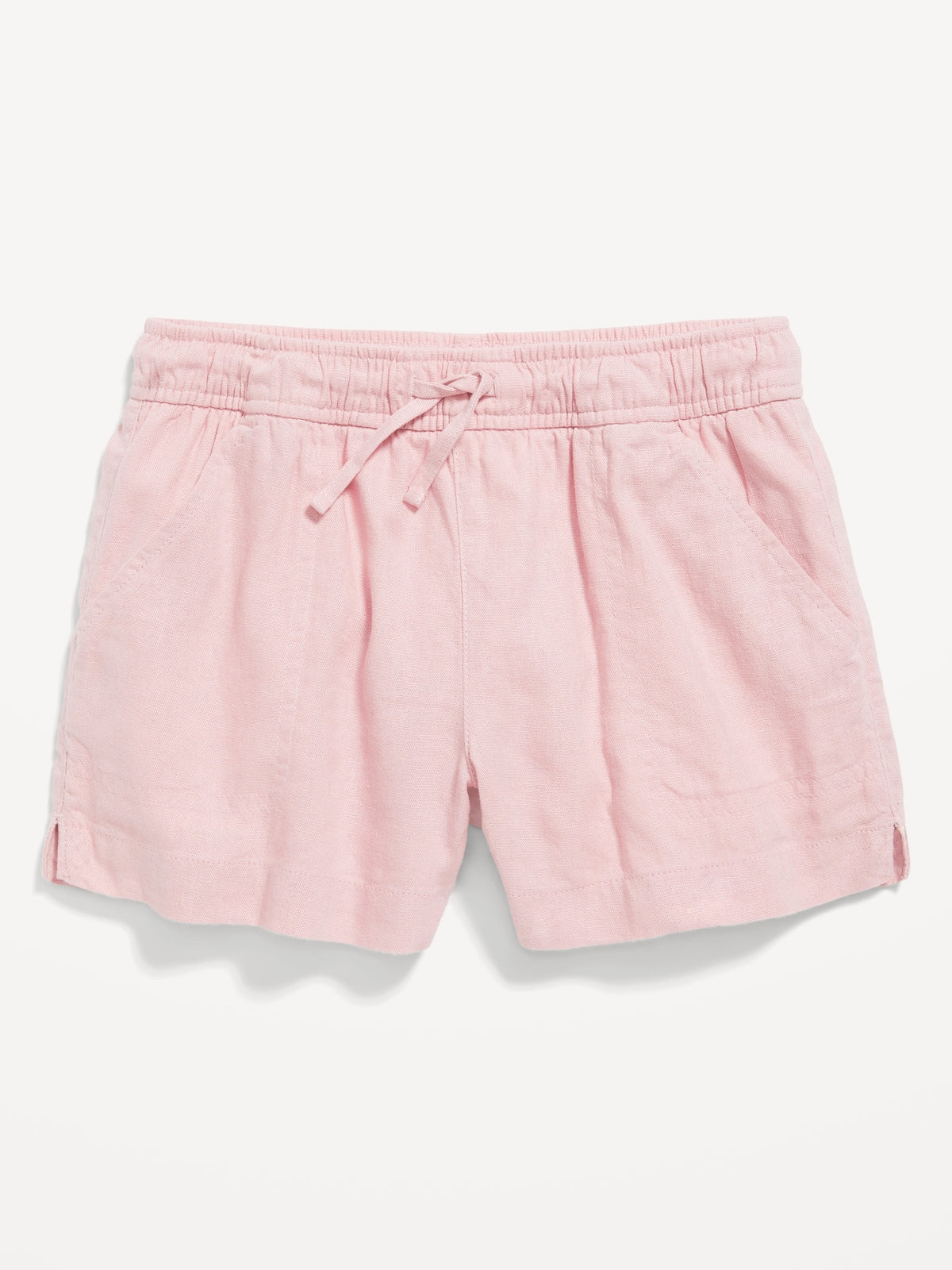 Linen-Blend Drawstring Shorts For Girls