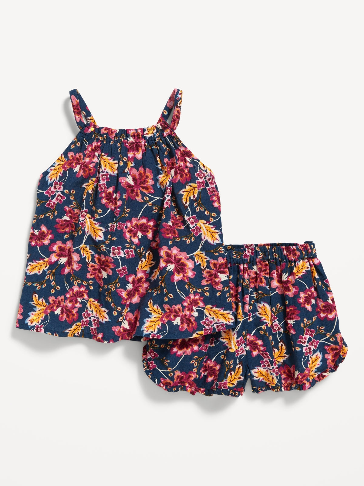 Navy/Pink Floral (Match it Back)