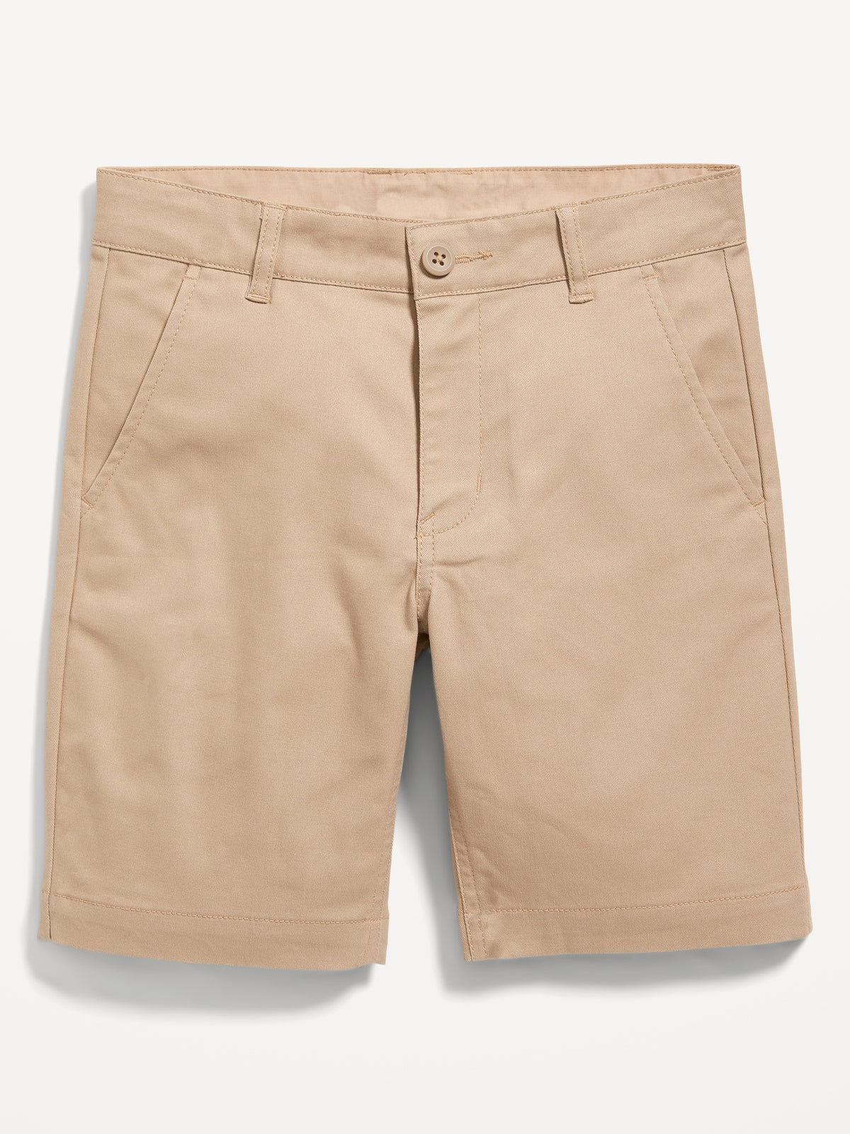 Built-In Flex Twill School Uniform Shorts for Boys (At Knee)