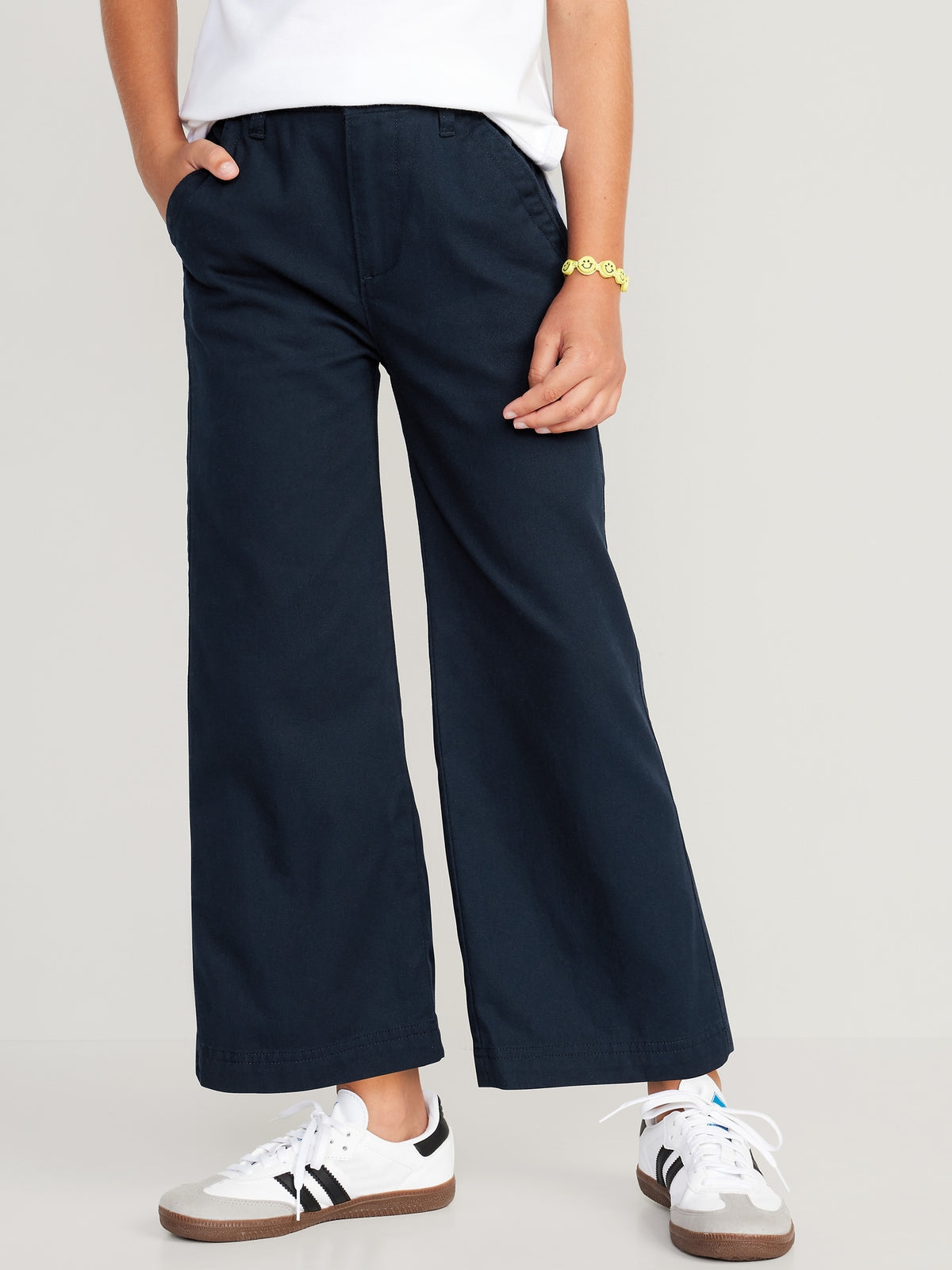 High-Waisted Wide-Leg School Uniform Pants for Girls - Old Navy Philippines