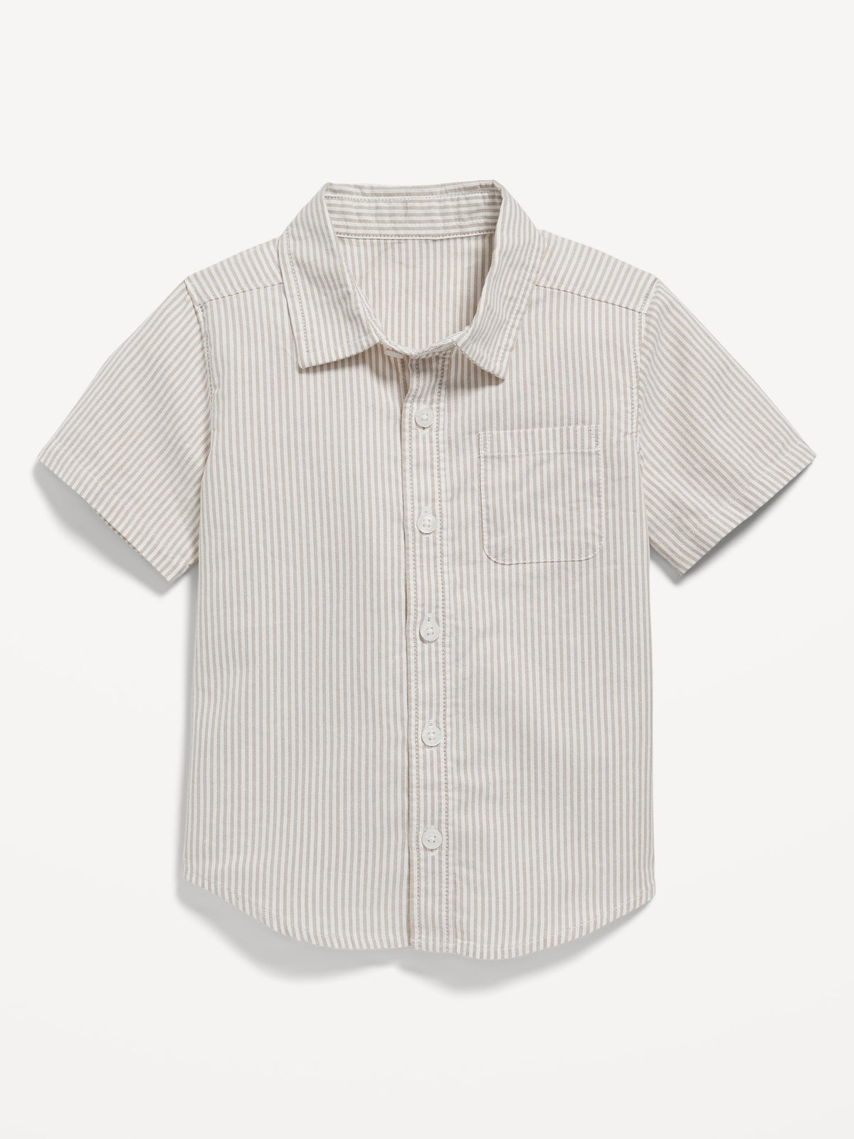Striped Short-Sleeve Oxford Shirt for Toddler Boys