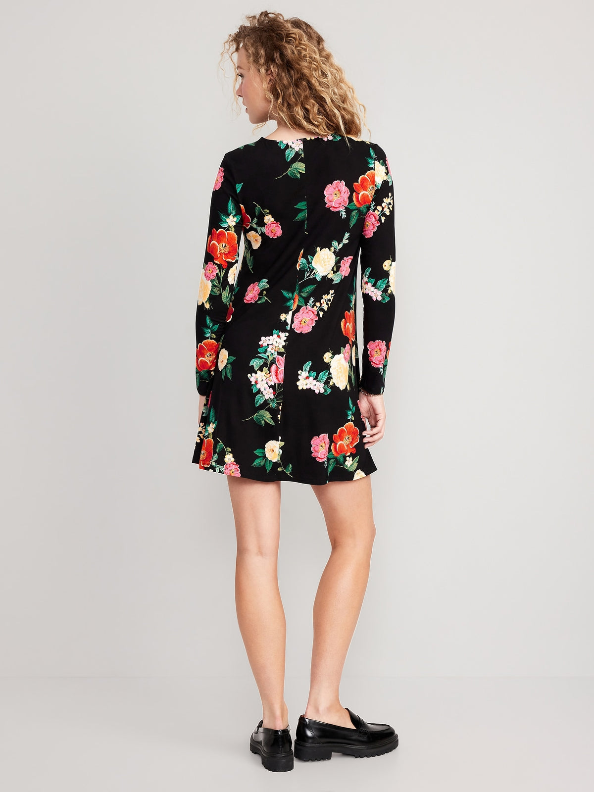 Long-Sleeve Jersey-Knit Mini Swing Dress for Women - Old Navy Philippines Long-Sleeve Jersey-Knit Mini Swing Dress for Women - Old Navy Philippines