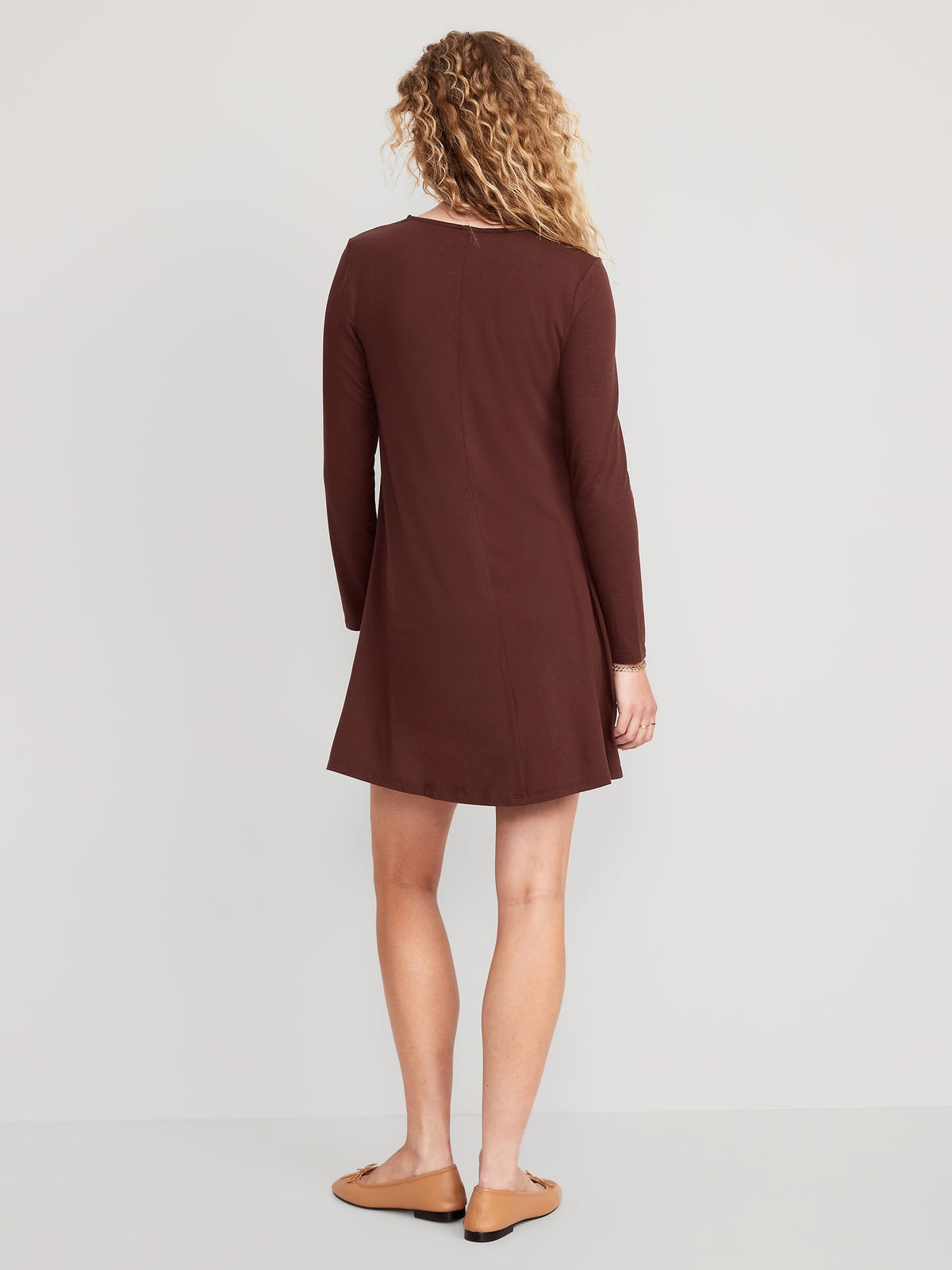 Long-Sleeve Jersey-Knit Mini Swing Dress for Women - Old Navy Philippines Long-Sleeve Jersey-Knit Mini Swing Dress for Women - Old Navy Philippines