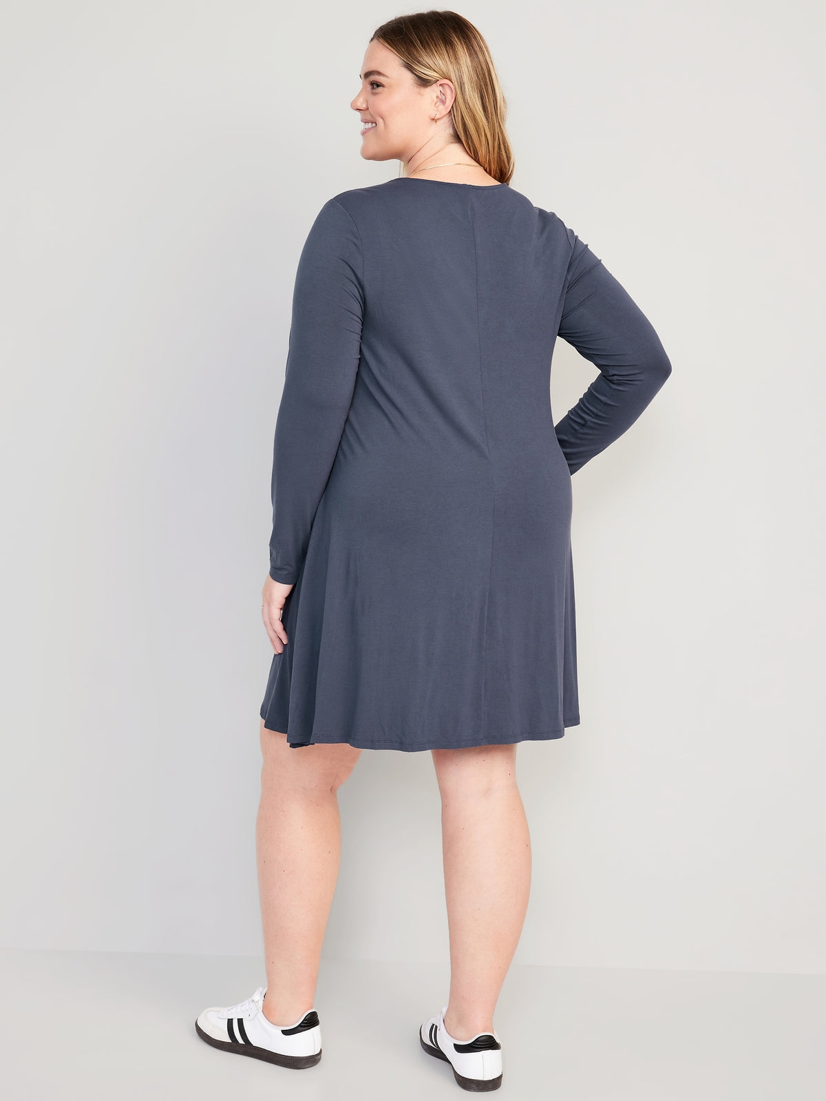 Long-Sleeve Jersey-Knit Mini Swing Dress for Women - Old Navy Philippines Long-Sleeve Jersey-Knit Mini Swing Dress for Women - Old Navy Philippines