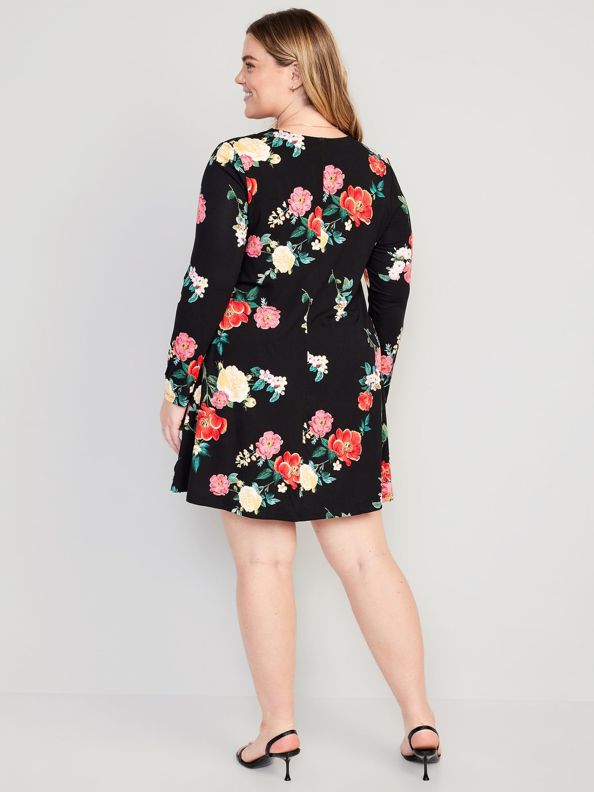 Long-Sleeve Jersey-Knit Mini Swing Dress for Women - Old Navy Philippines Long-Sleeve Jersey-Knit Mini Swing Dress for Women - Old Navy Philippines