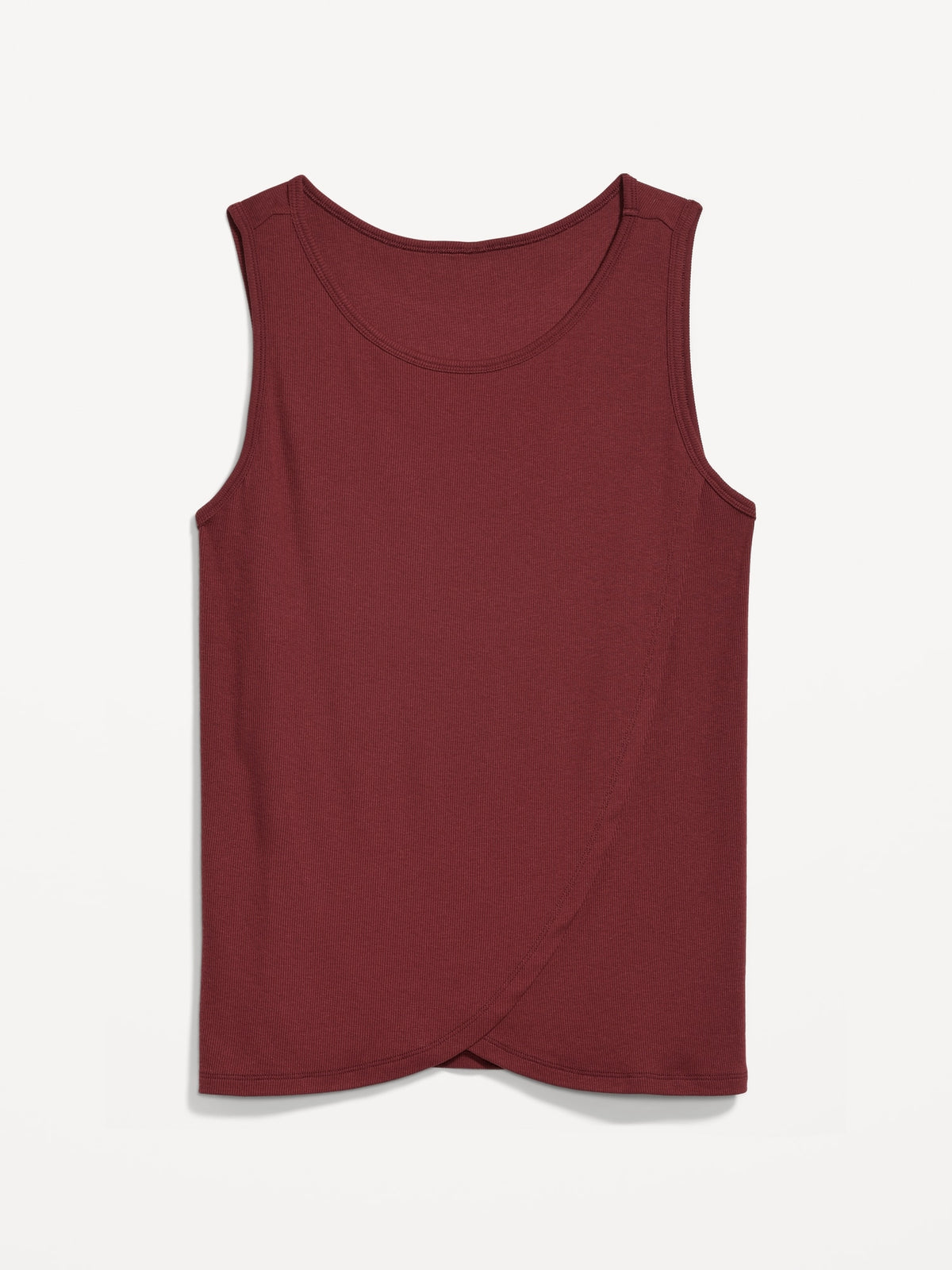 Maternity Rib Knit Nursing Tank Top