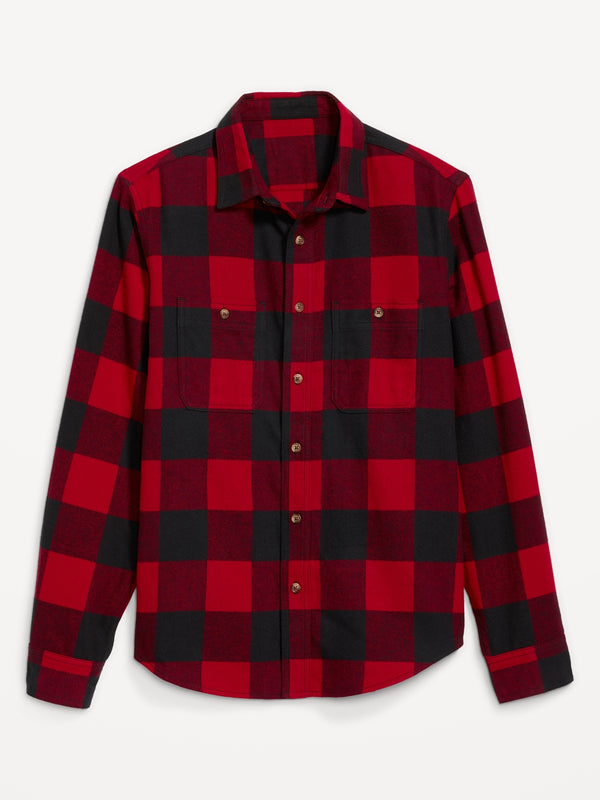 Double-Brushed Flannel Shirt for Men - Old Navy Philippines