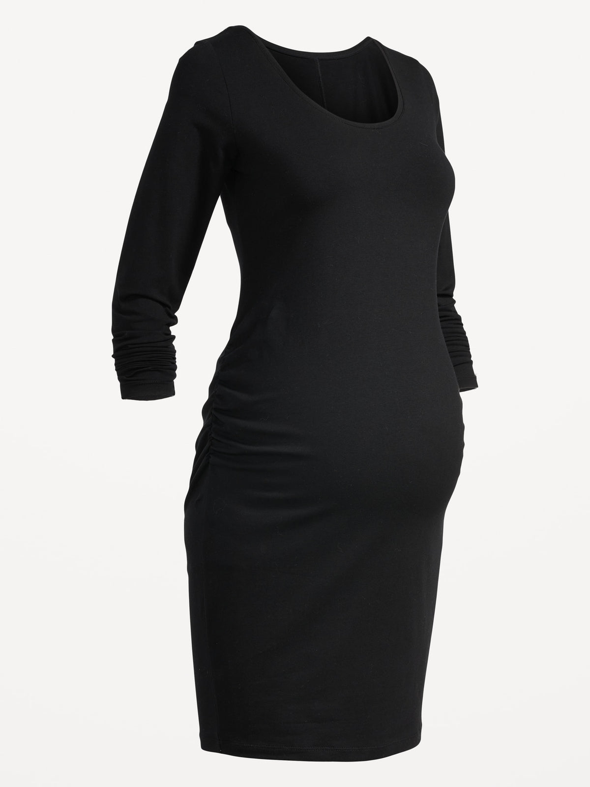 fitted lace wedding dress Angel Maternity Long Sleeve Maternity Bodycon Dress in Black fitted lace wedding dress Angel Maternity Long Sleeve Maternity Bodycon Dress in Black
