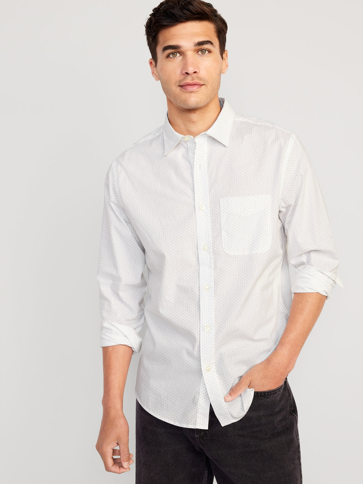 Slim-Fit Built-In Flex Everyday Shirt for Men