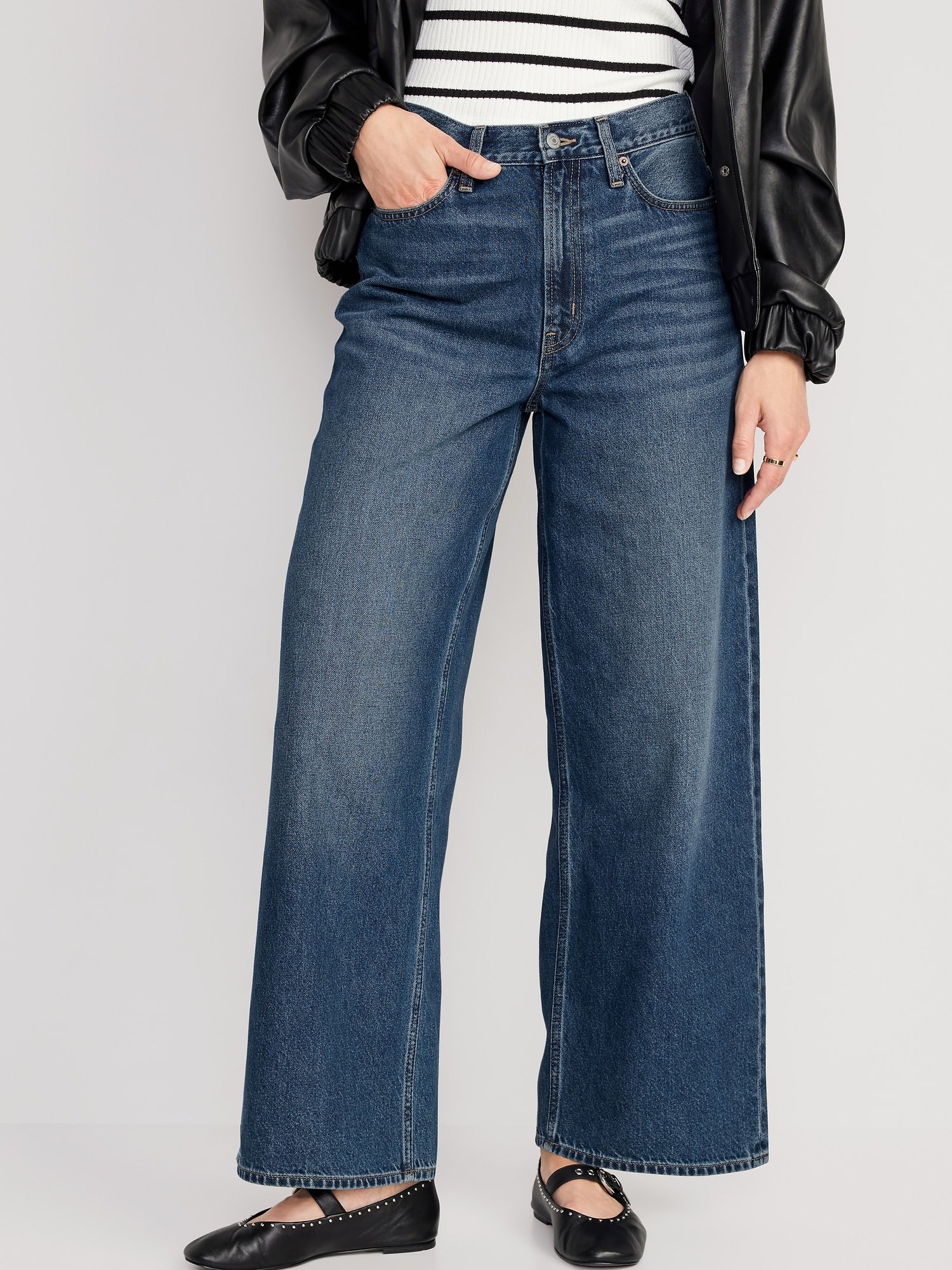 Old Navy Kids' High-Waisted Wide-Leg Jeans