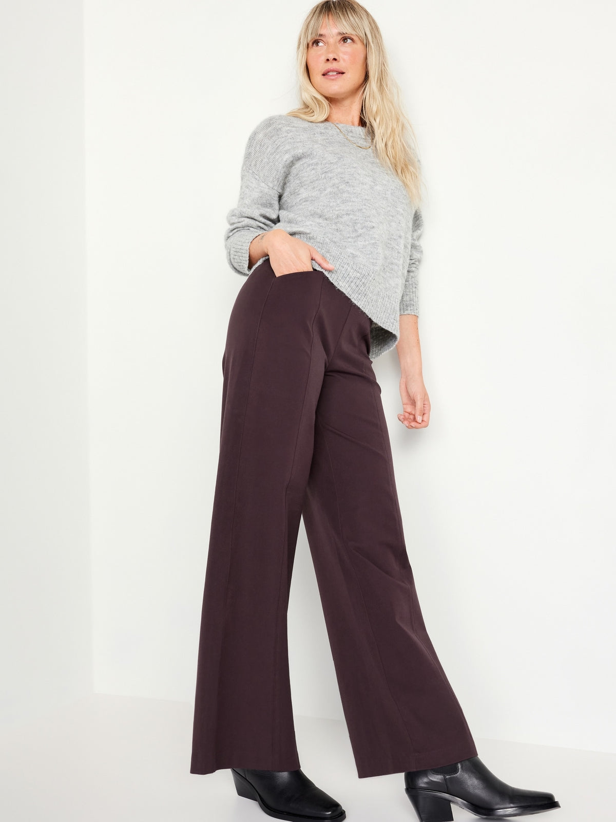 High Waist Straight Leg Pixie Pants – Corporate Girl Boutique