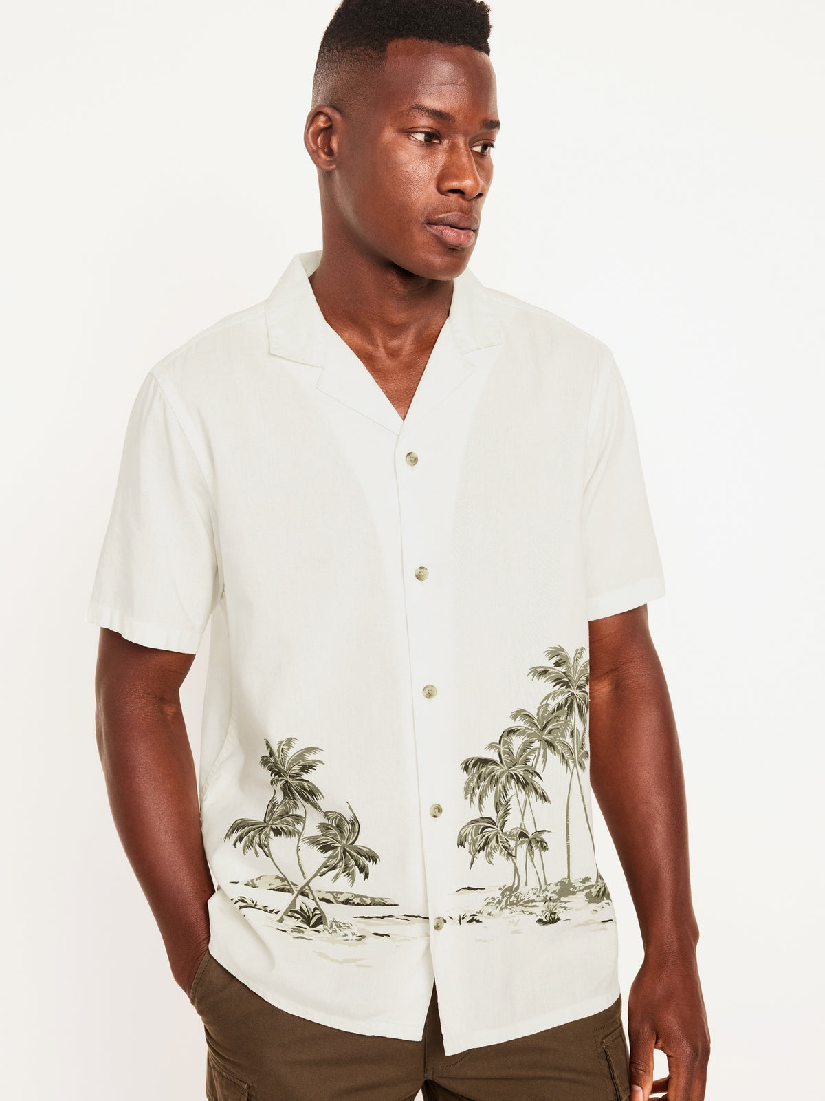 White Palm Print