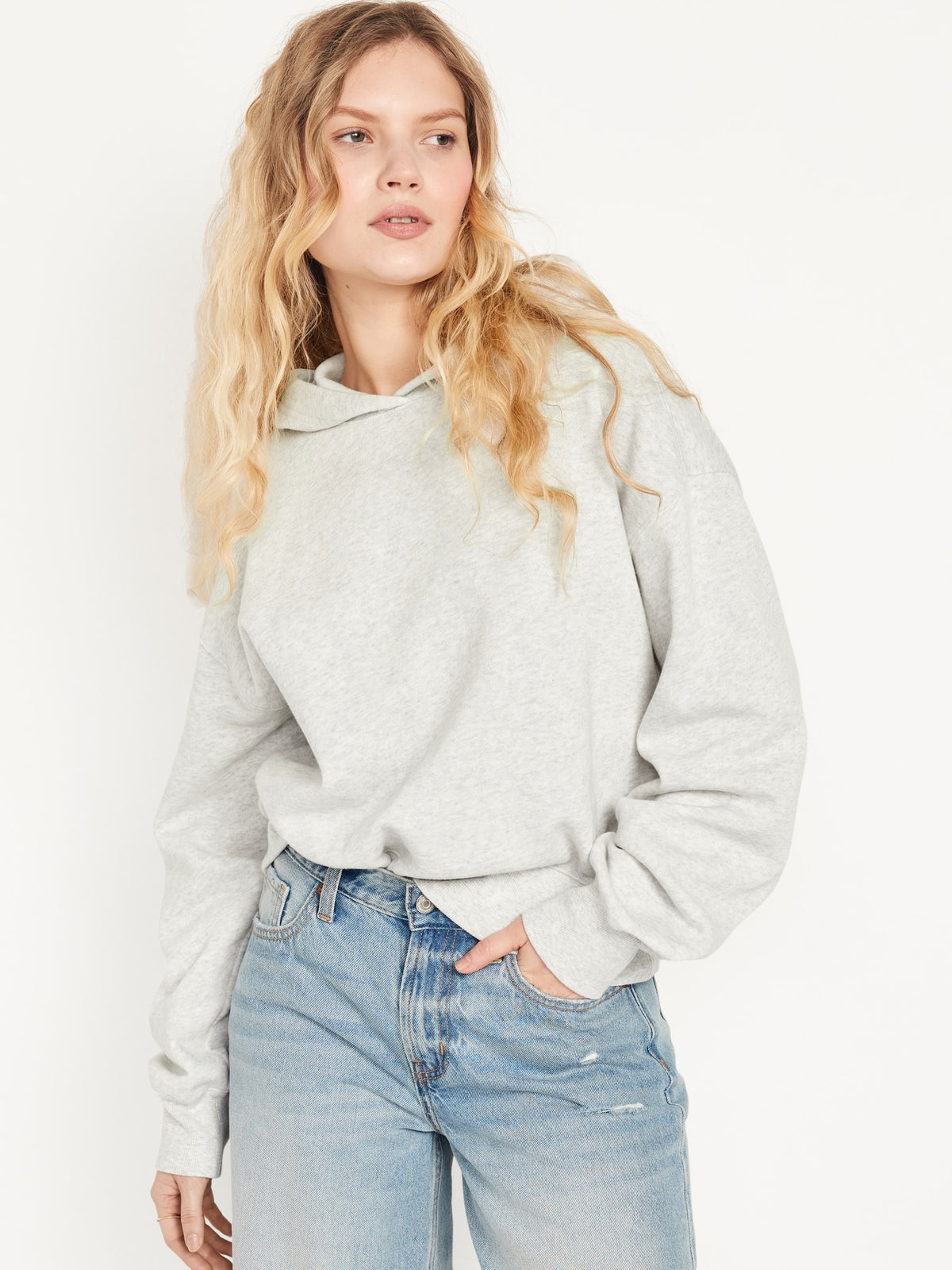 Heather gray hoodie online