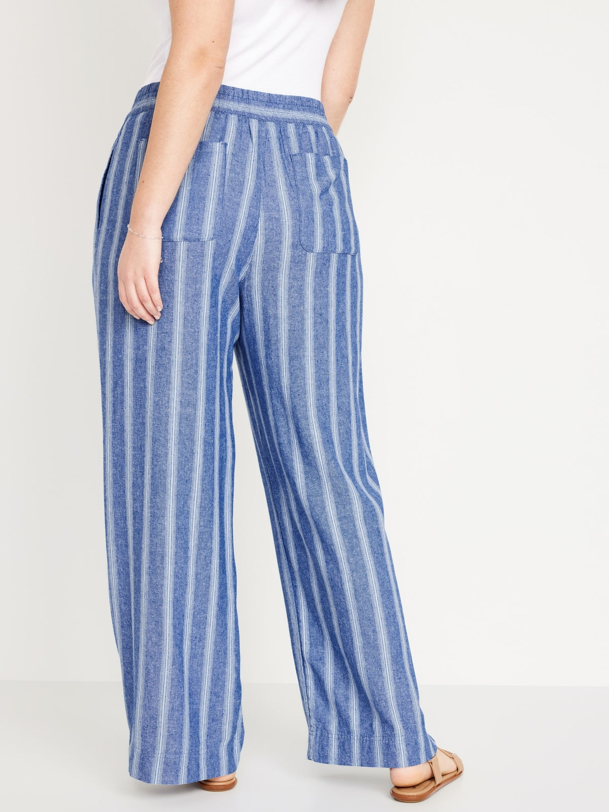 Wide Leg Old Navy Sleep Pants Women's High-Waisted Cozy-Knit