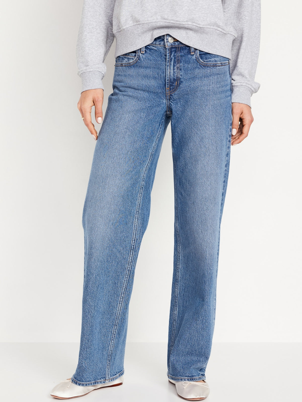 Mid-Rise Wide-Leg Jeans for Women Old Navy Philippines