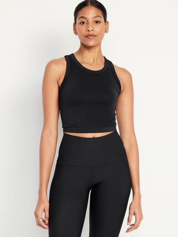 Seamless Cropped Performance Top for Women - Old Navy Philippines