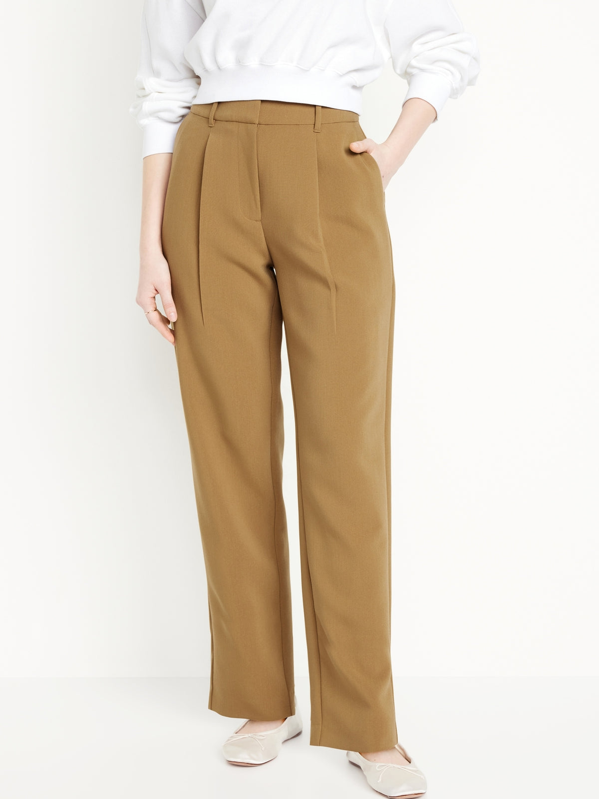 Extra High-Waisted Taylor Trouser Straight Pants Old Navy