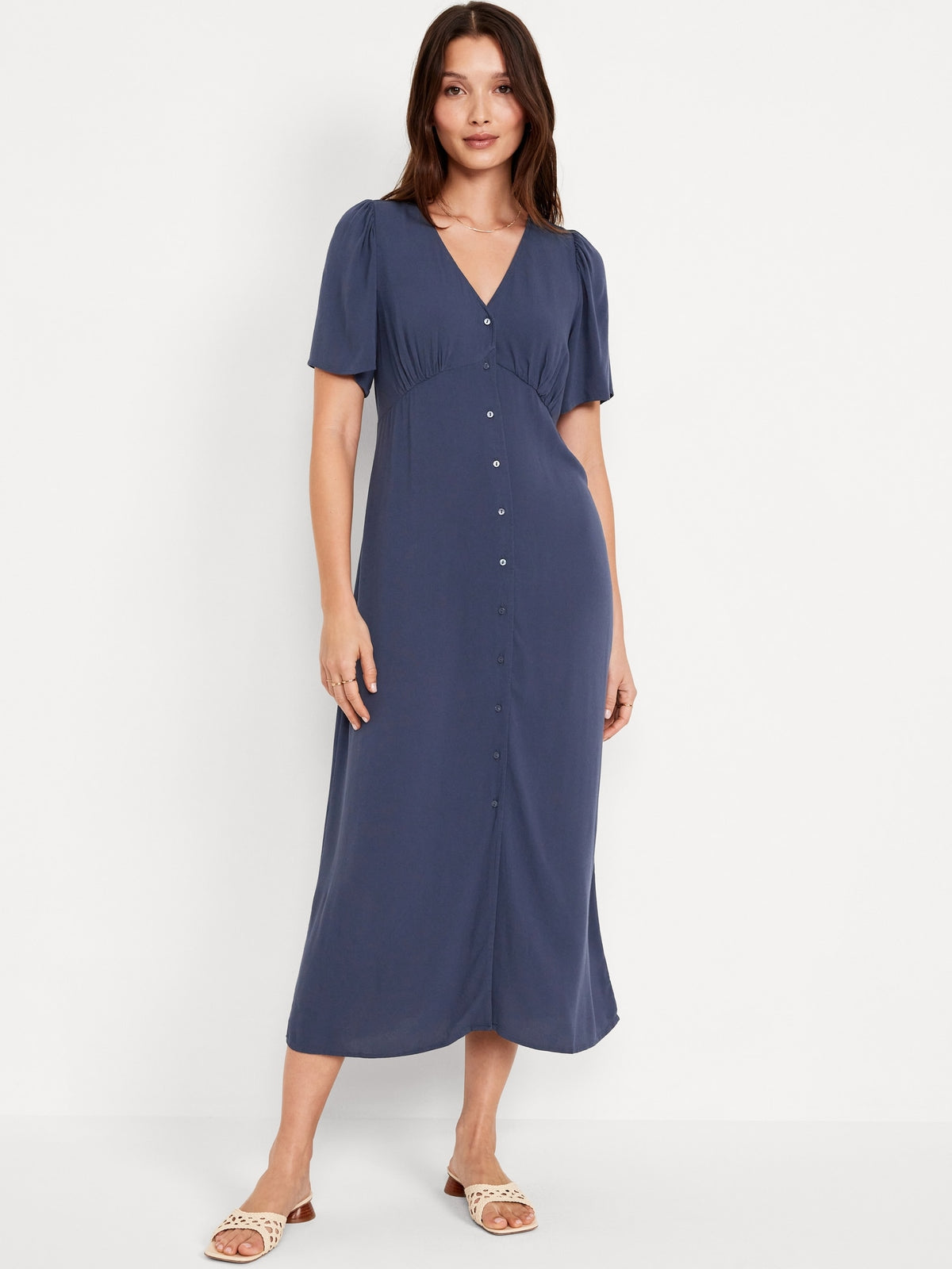 Green Short Sleeve Linen Dresses Uk Waist-Defined Midi Dress Old Navy Philippines Green Short Sleeve Linen Dresses Uk Waist-Defined Midi Dress Old Navy Philippines