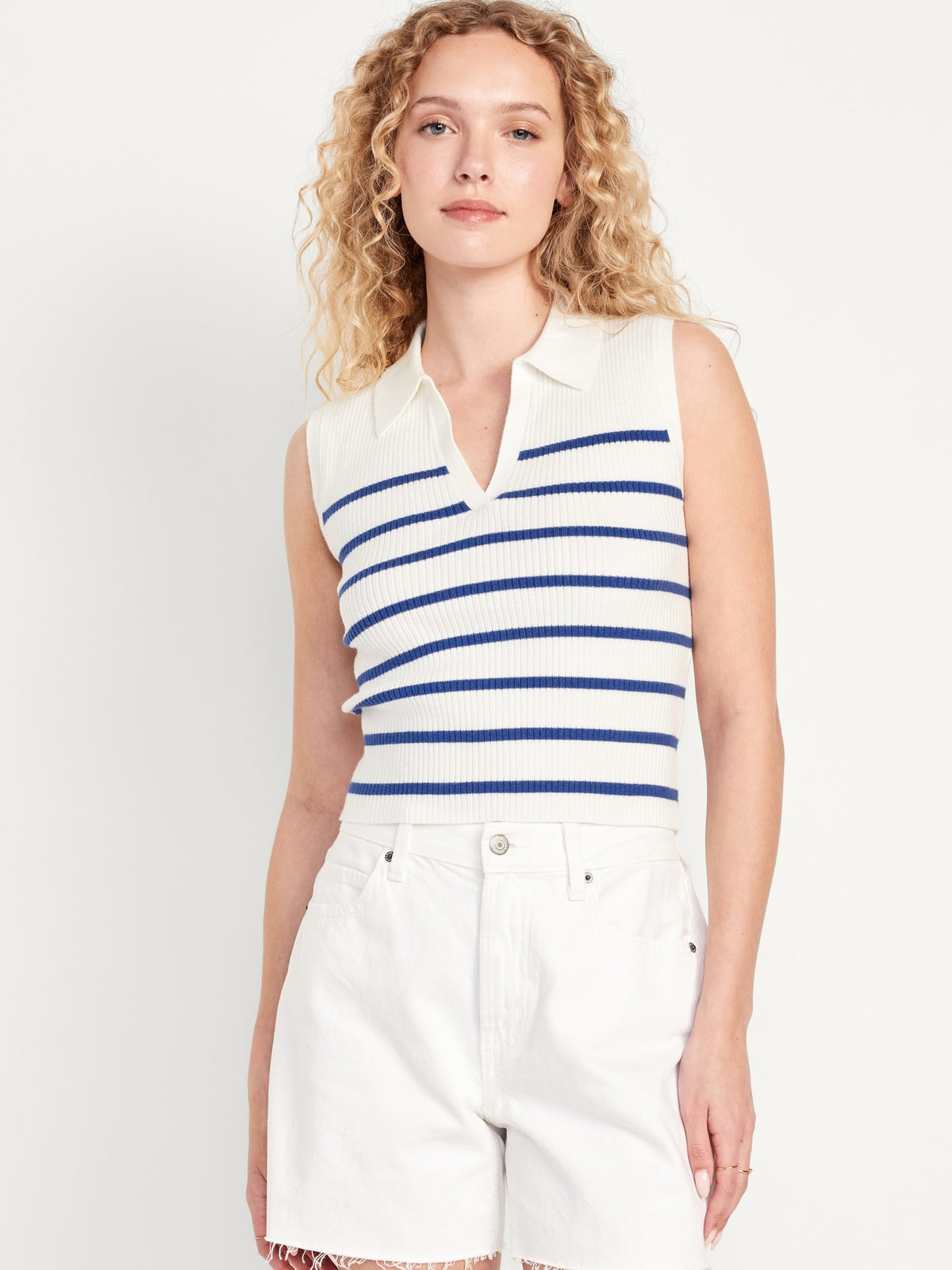 White &amp; Blue Stripe