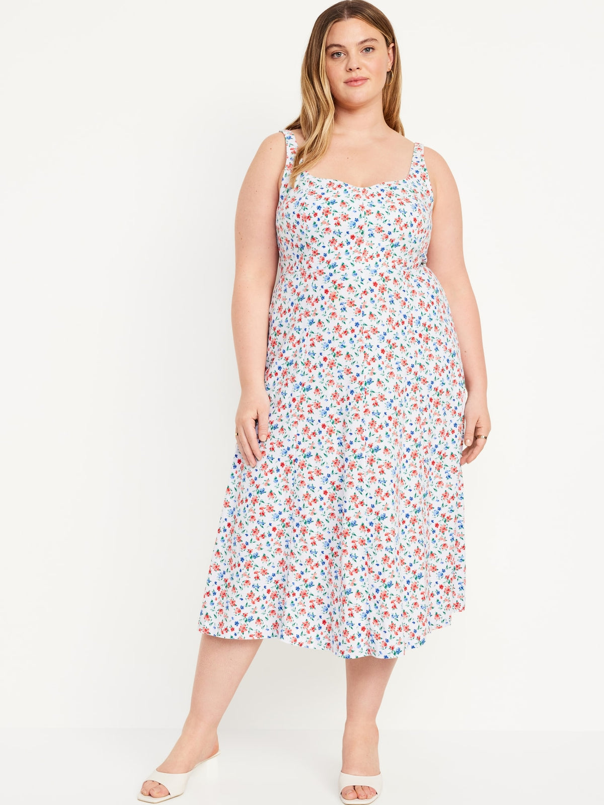 old navy women's fit & flare linen-blend midi dress reviews Fit & Flare Linen-Blend Midi Dress