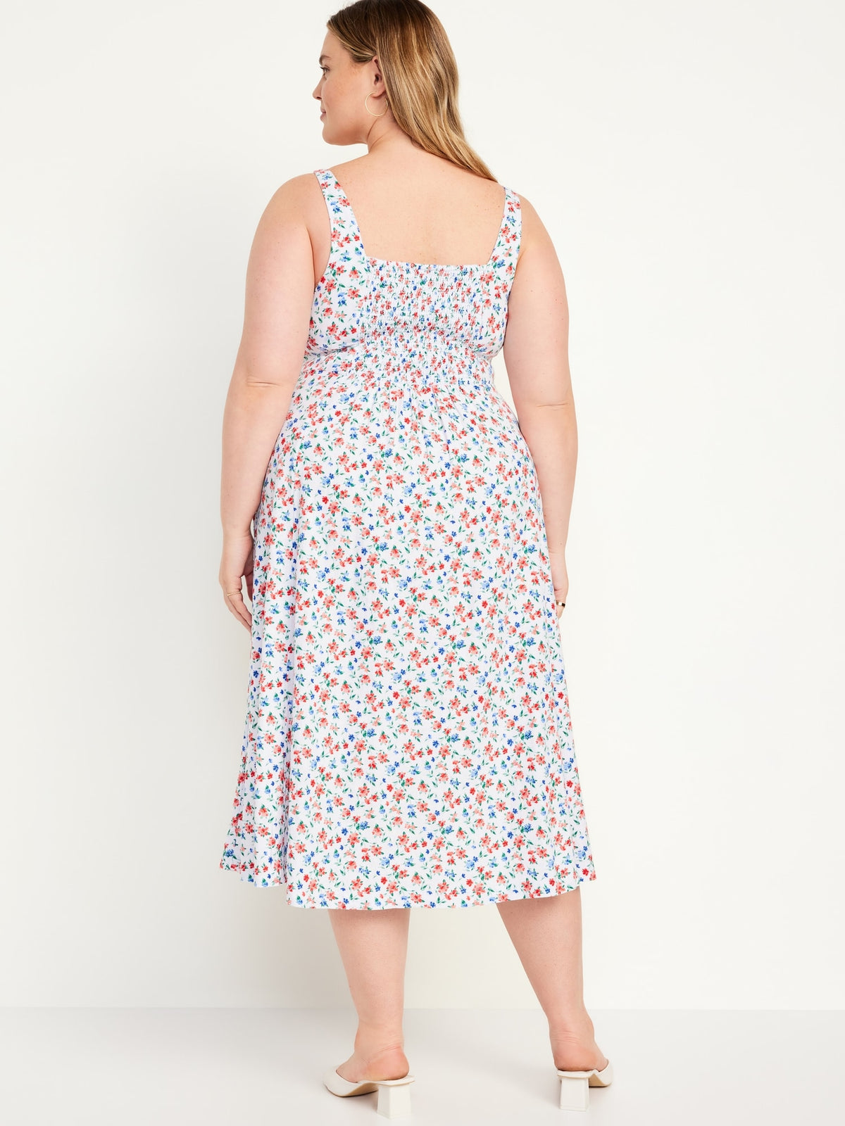 Fit & Flare Linen-Blend Midi Dress Fit & Flare Linen-Blend Midi Dress