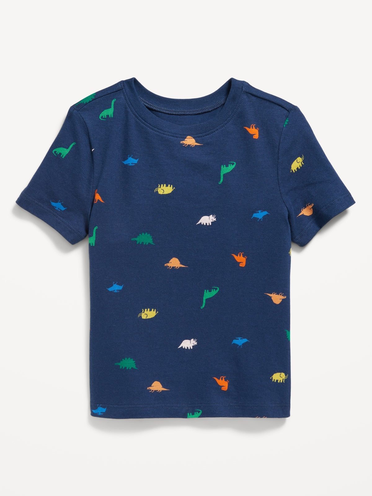 Navy Dinosaur Print