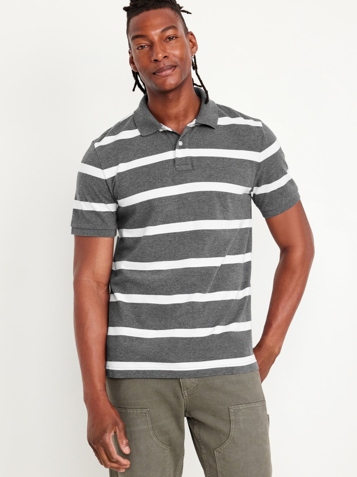 Heather Grey Stripe