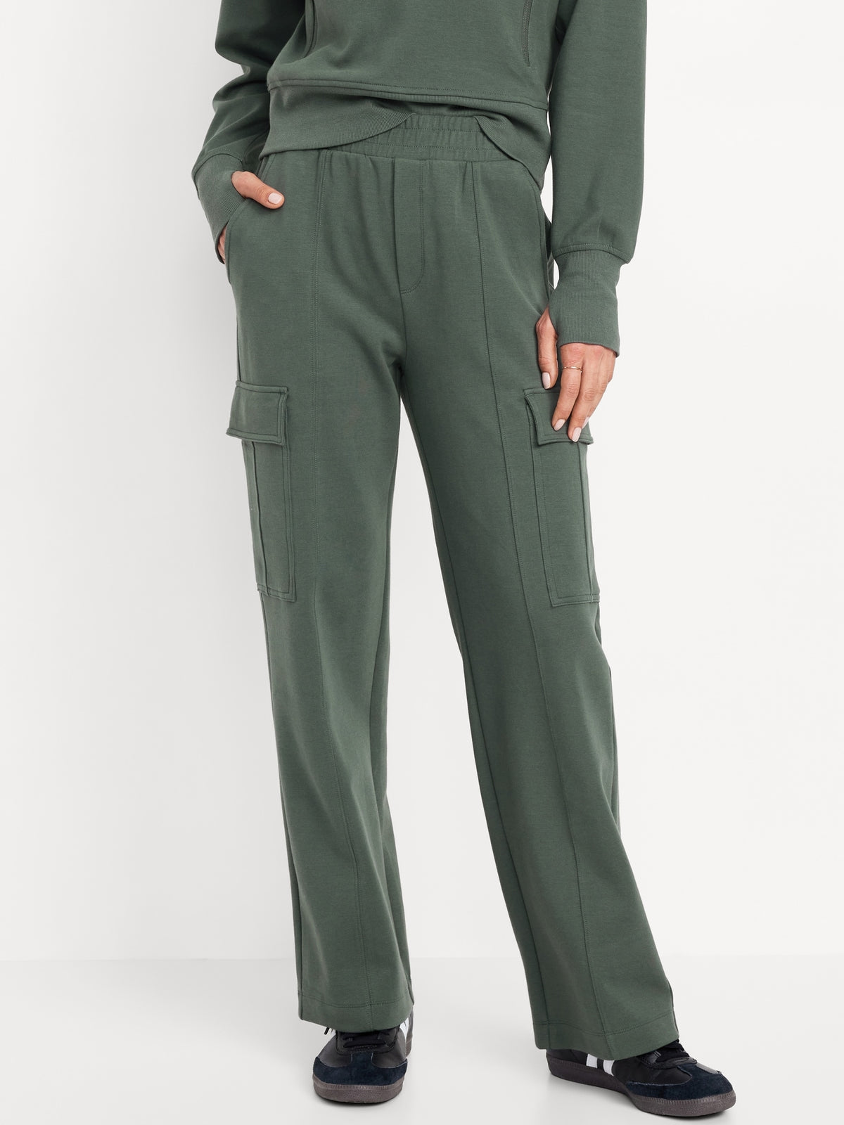 Sweatpants Old Navy Fleece Pants High-Waisted Dynamic Fleece Cargo
