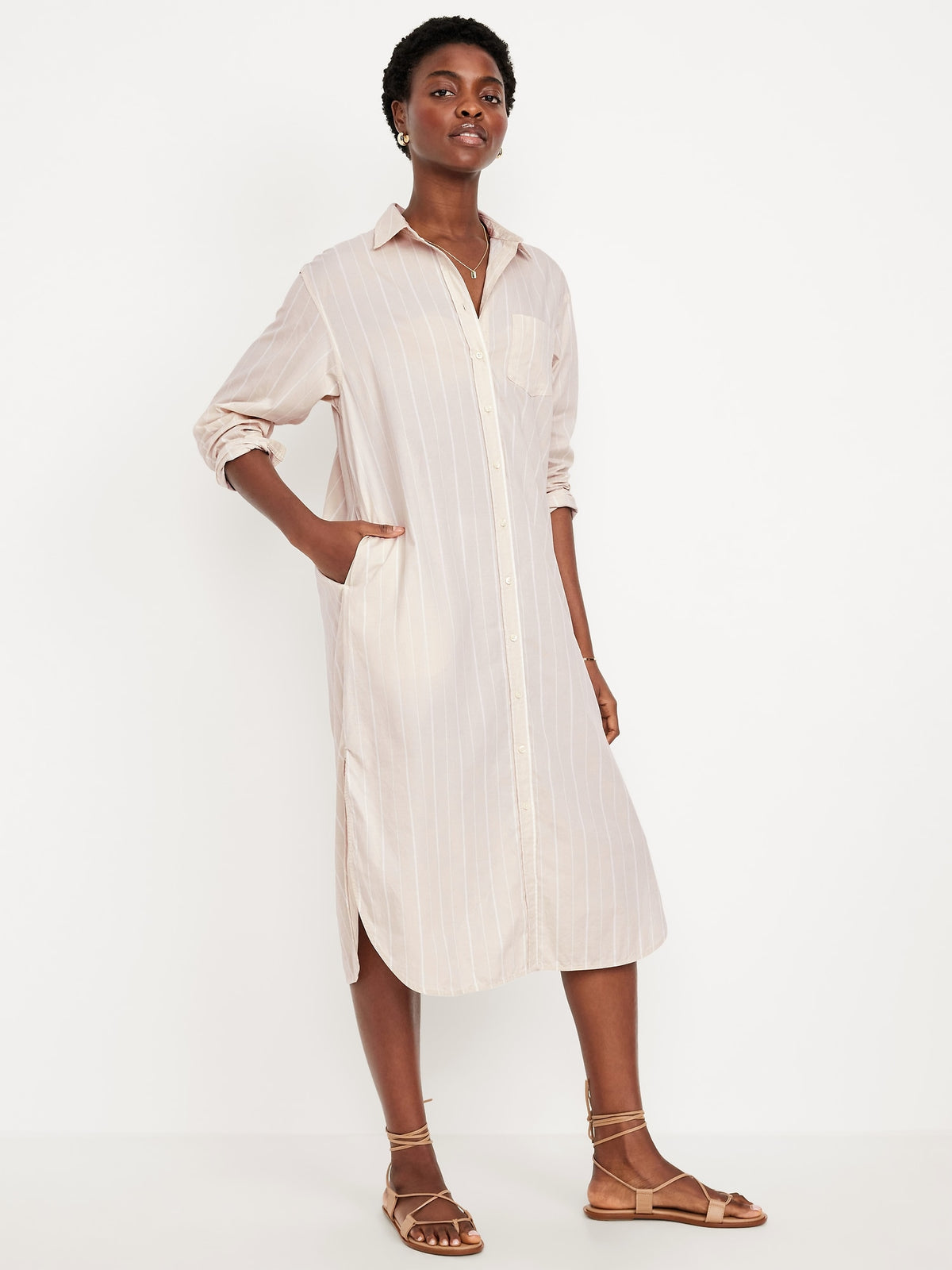 old navy midi shirt dress Women's Midi Shirtdresses