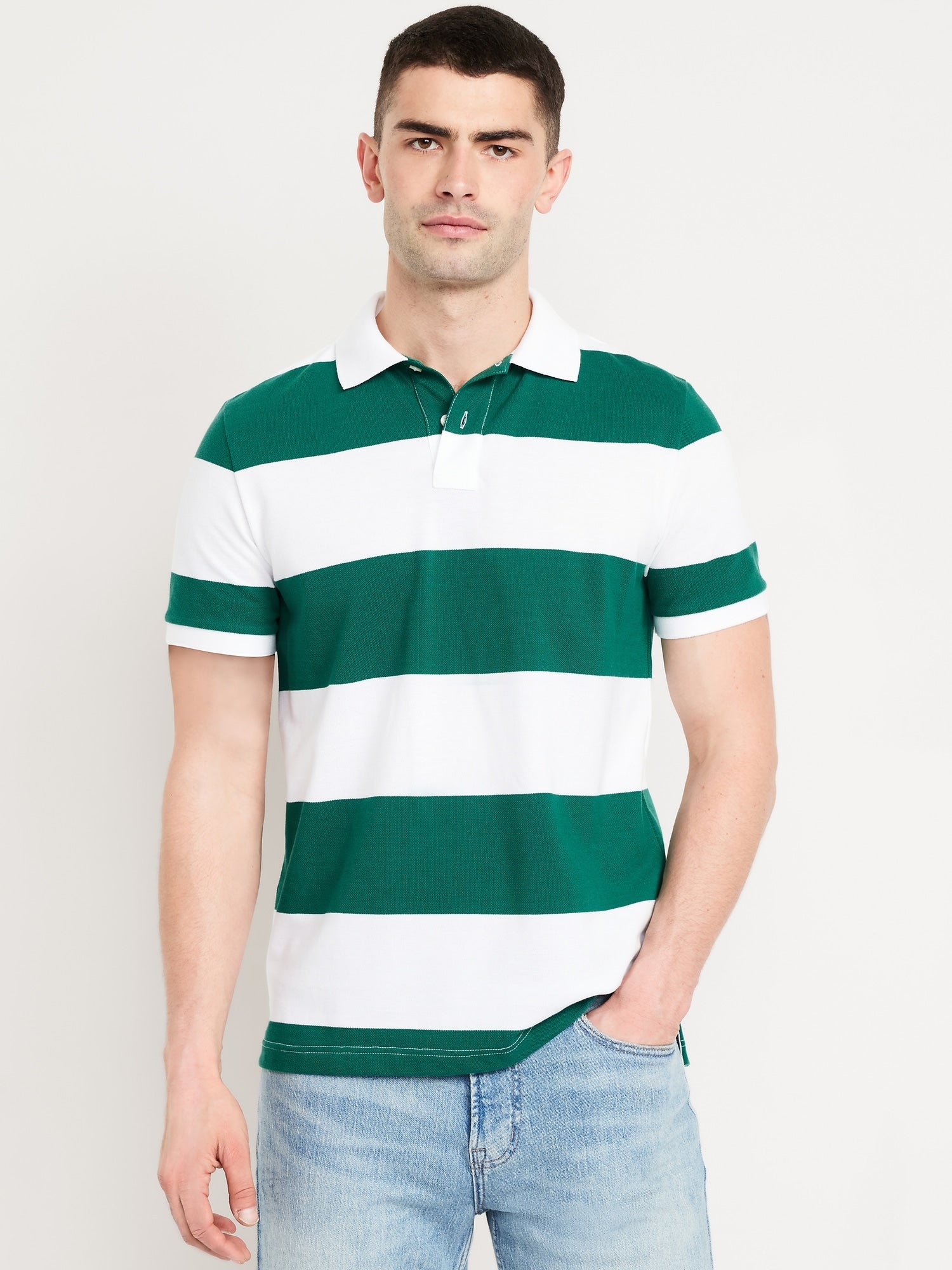 Green/White Stripe