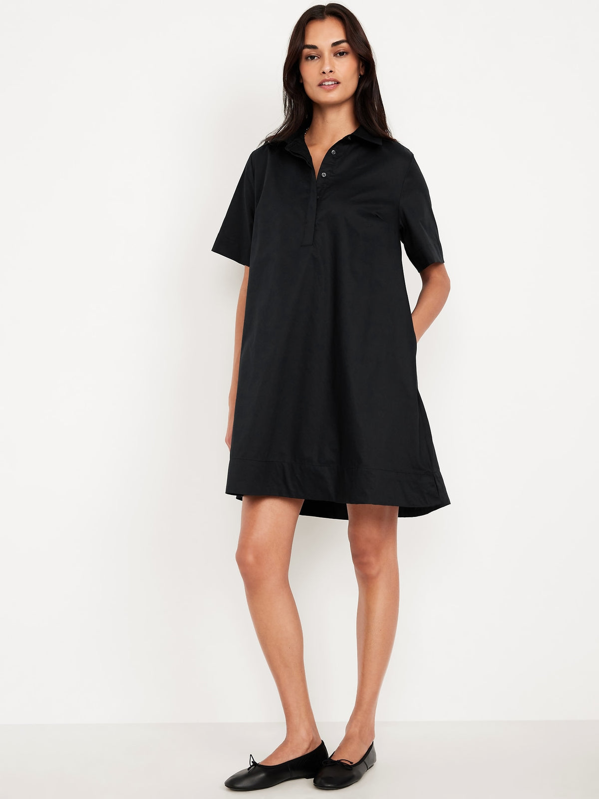 old navy short sleeve tiered dress Short-Sleeve Tiered Mini Swing Dress
