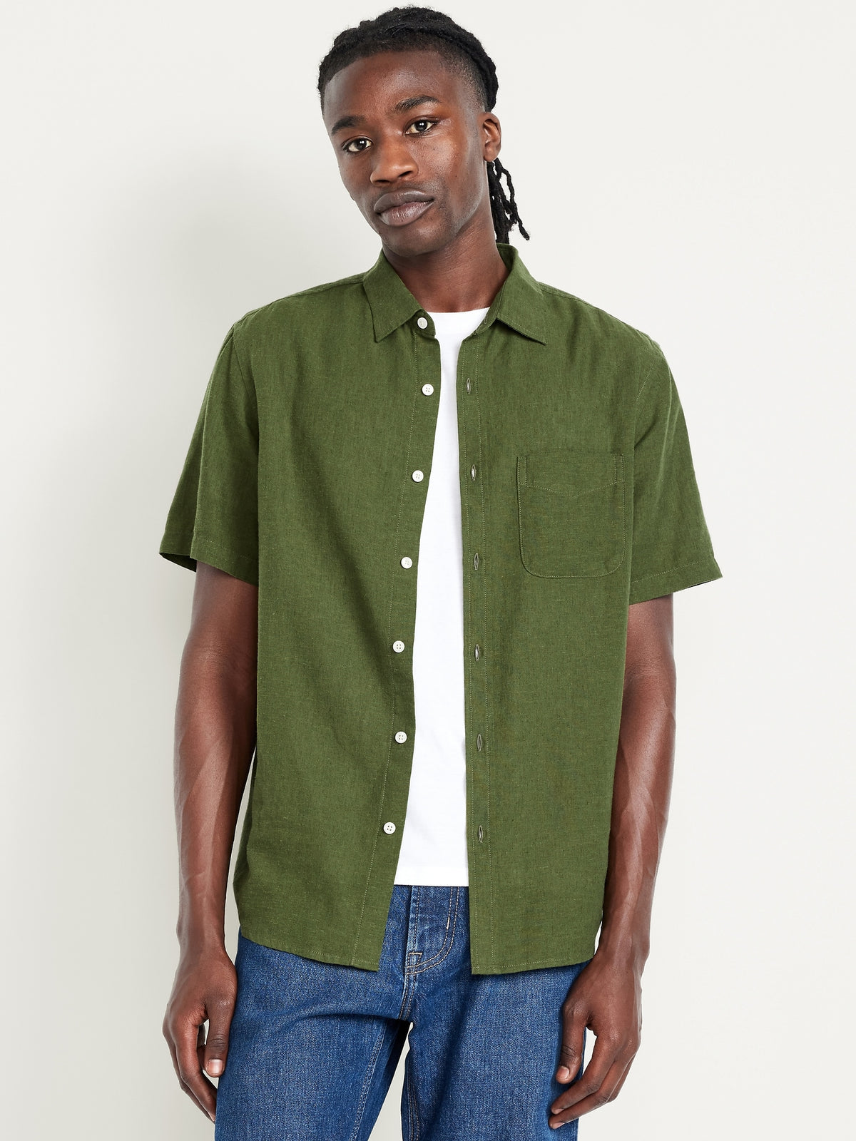 Classic Fit Everyday Linen-Blend Shirt - Old Navy Philippines Classic Fit Everyday Linen-Blend Shirt - Old Navy Philippines