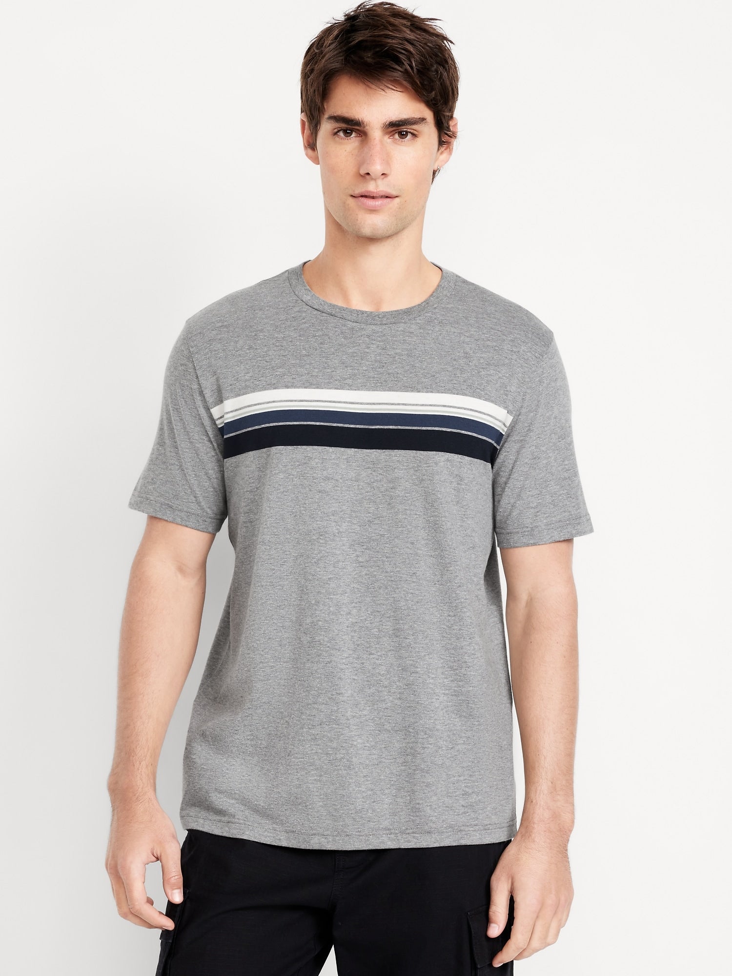 Gray/Navy Stripe