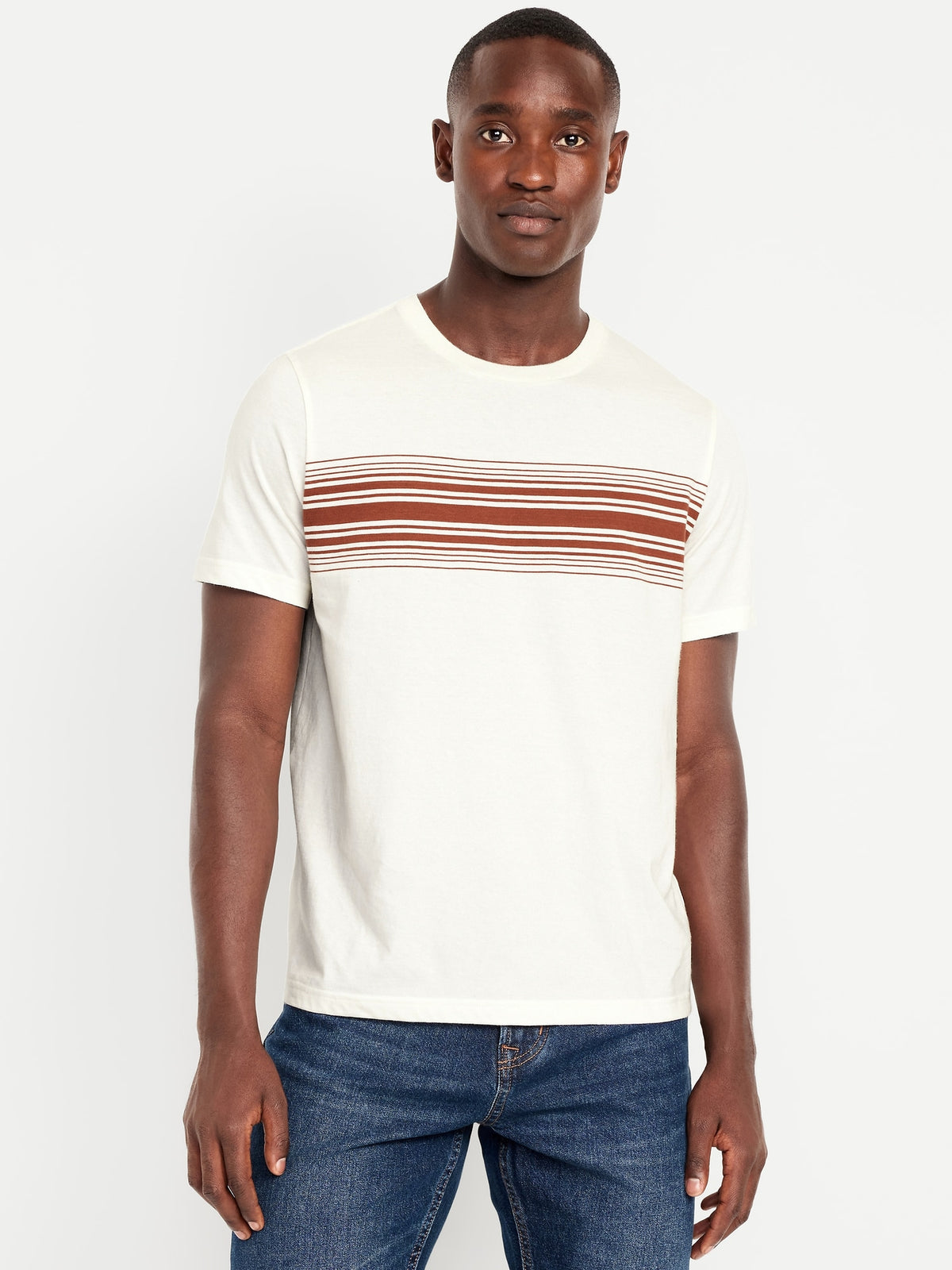 Crew-Neck Striped T-Shirt