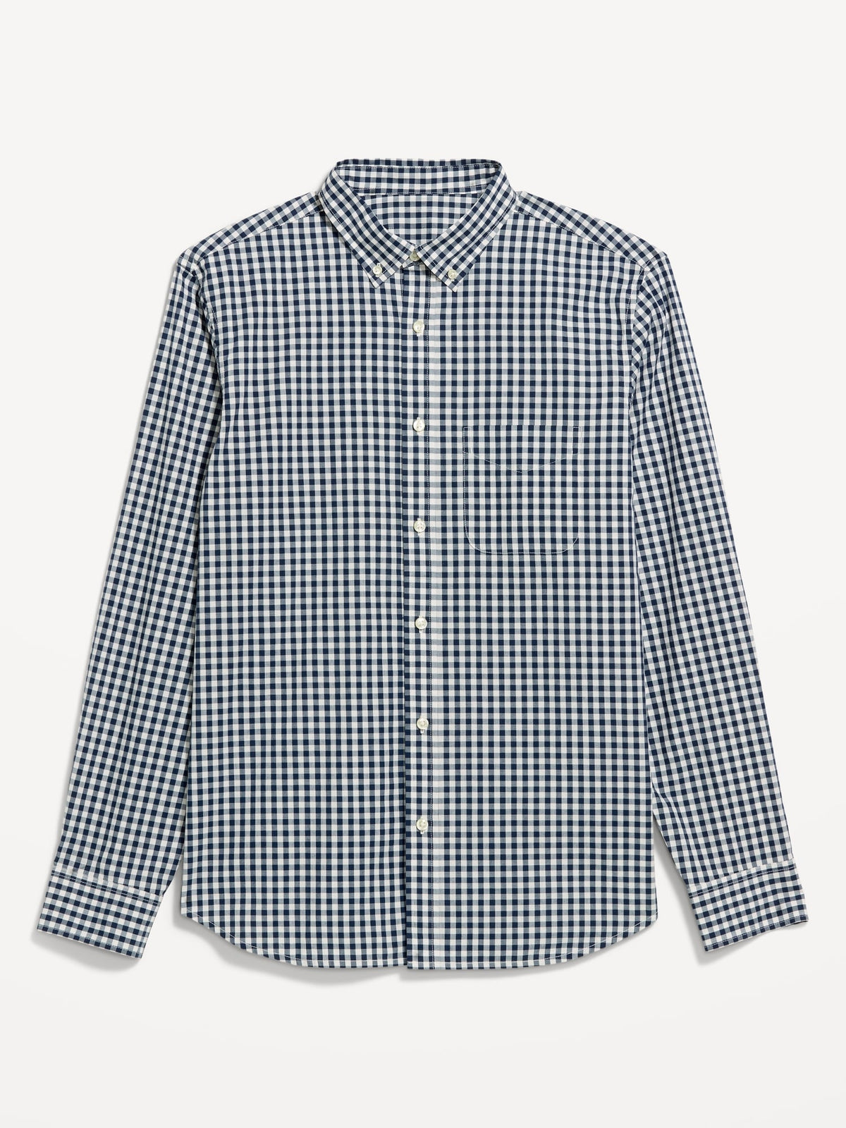 Navy Print Gingham