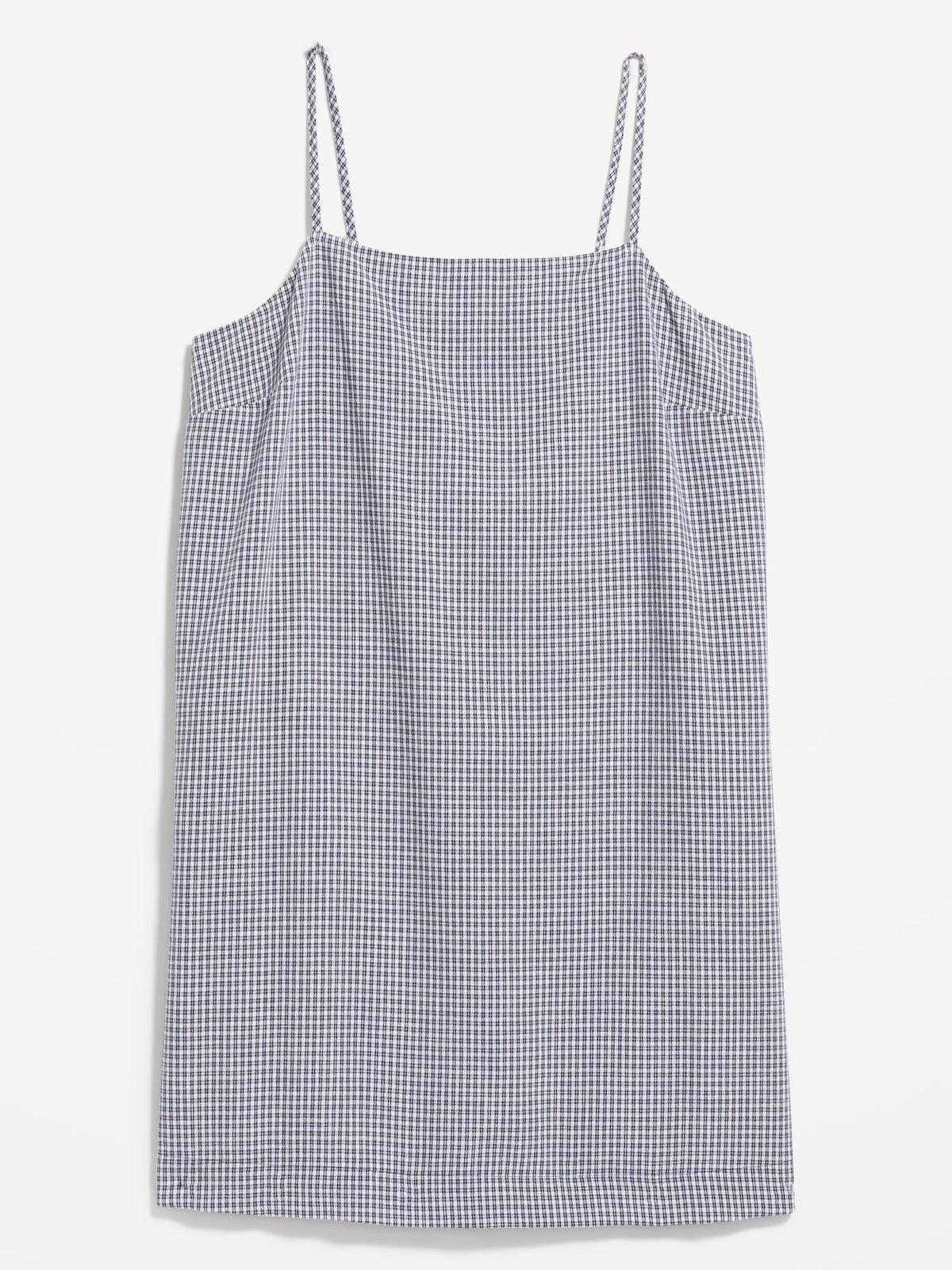 Navy Print Gingham
