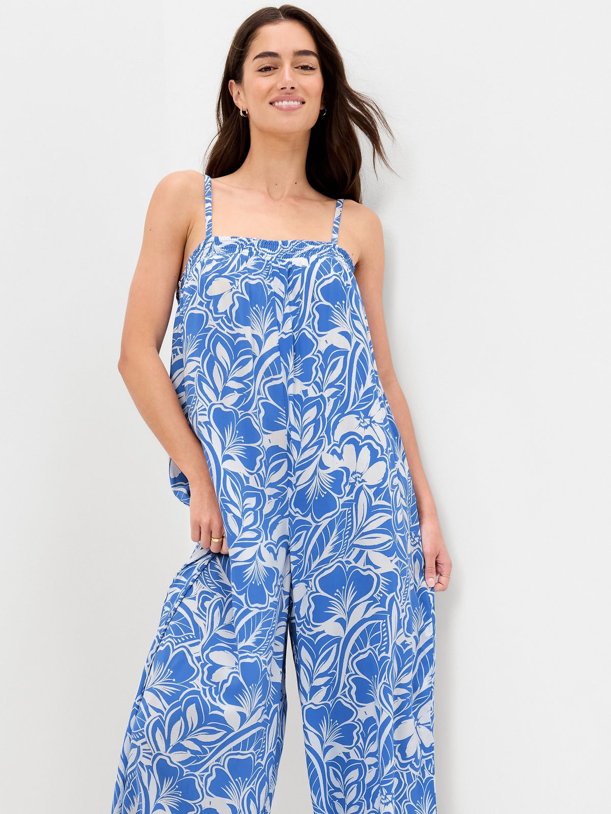 Large Blue Floral
