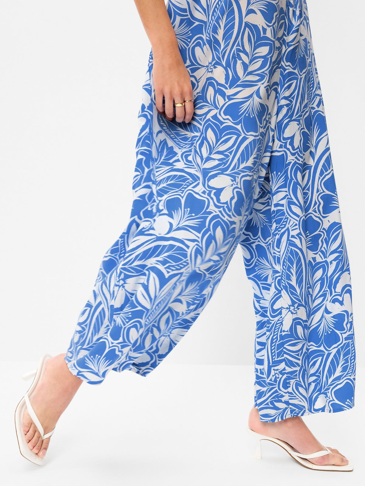 Large Blue Floral