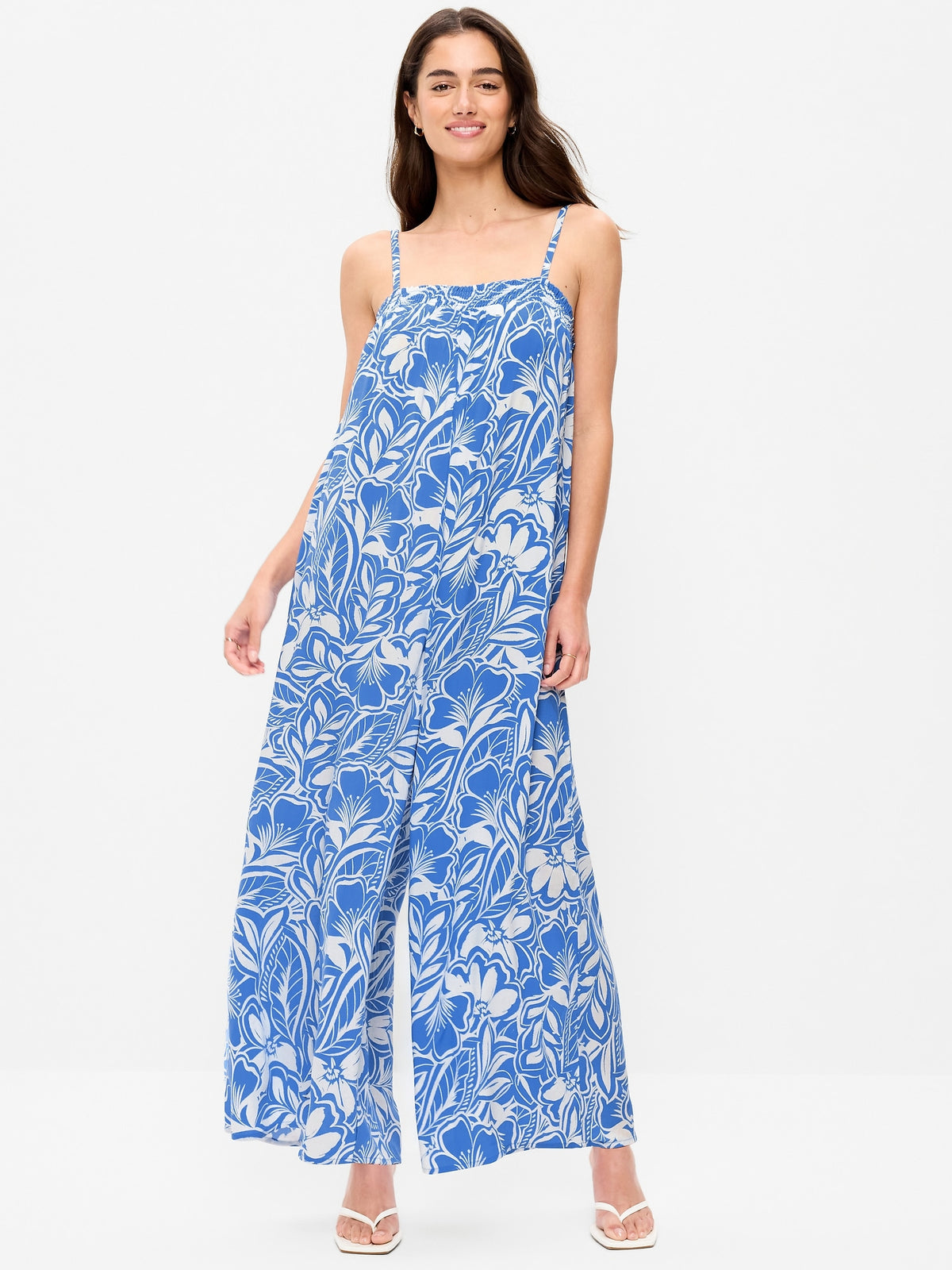Large Blue Floral