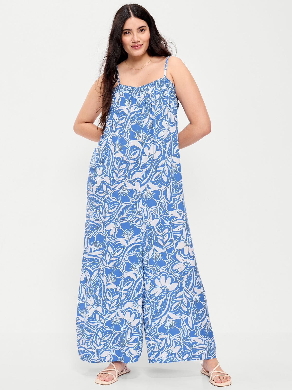 Large Blue Floral