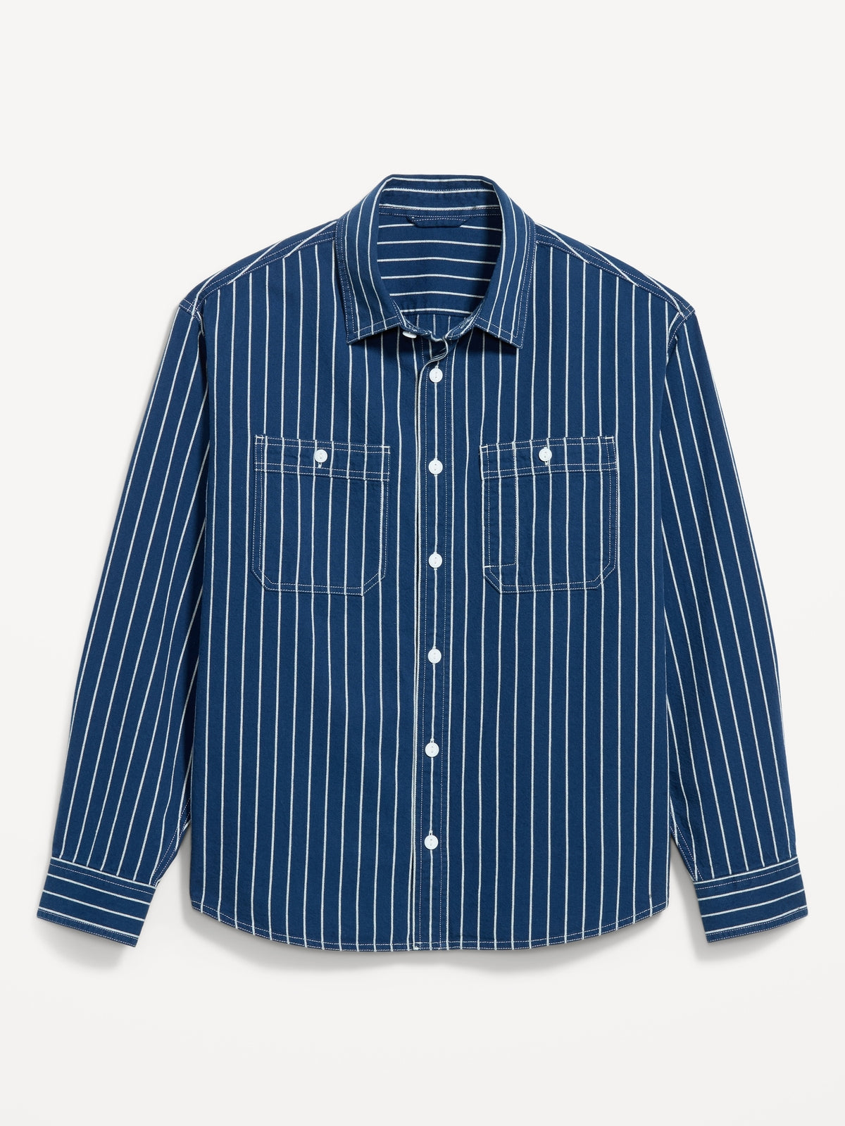 Blue Railroad Stripe