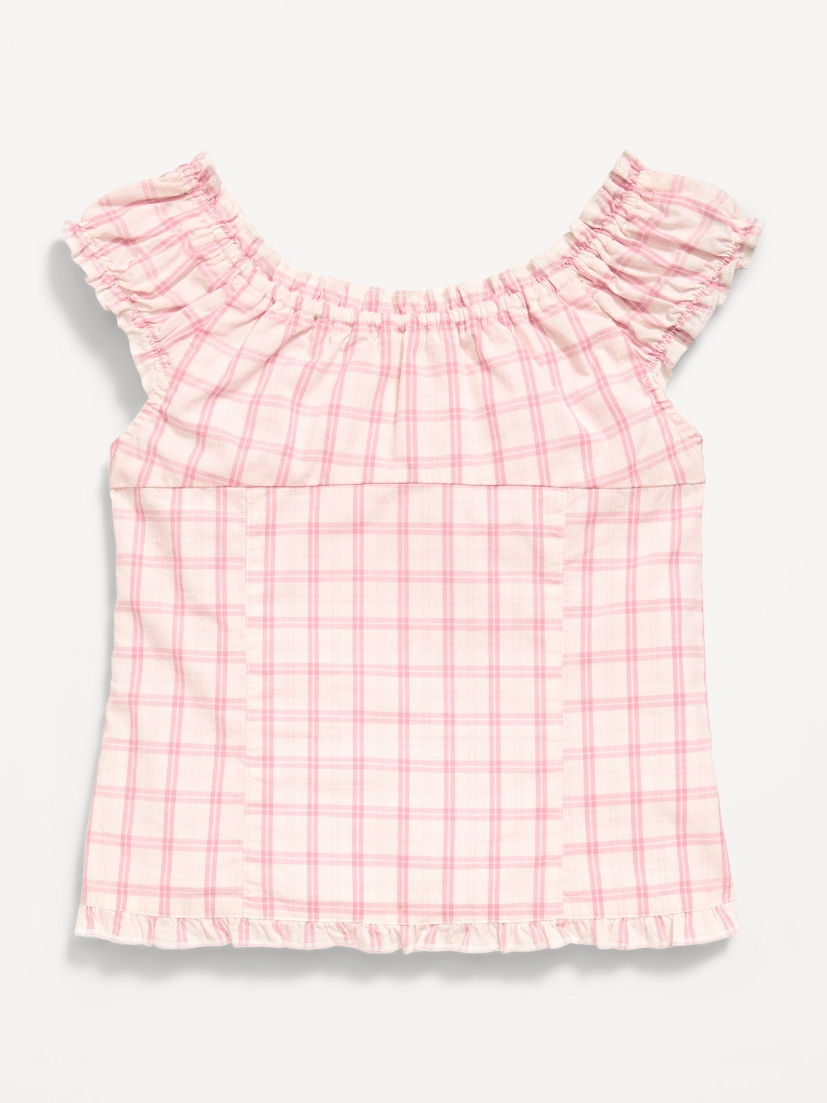 White/Pink Plaid