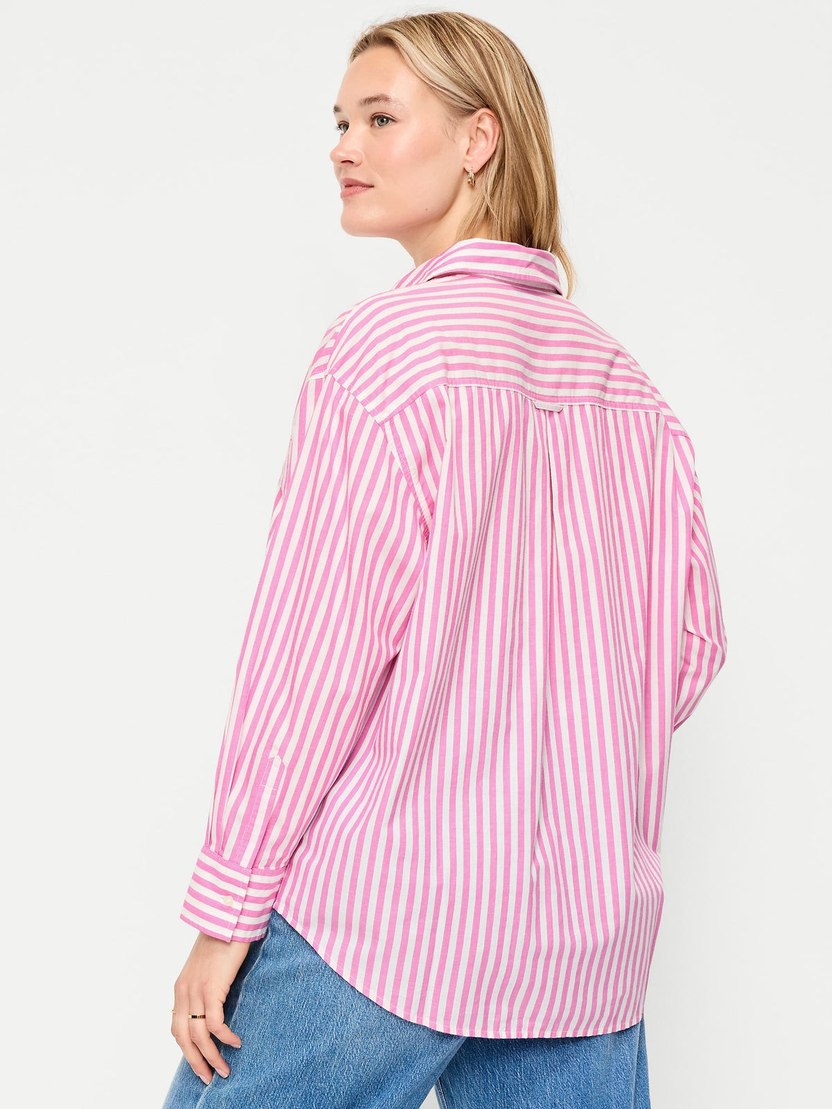 White/Pink Stripe