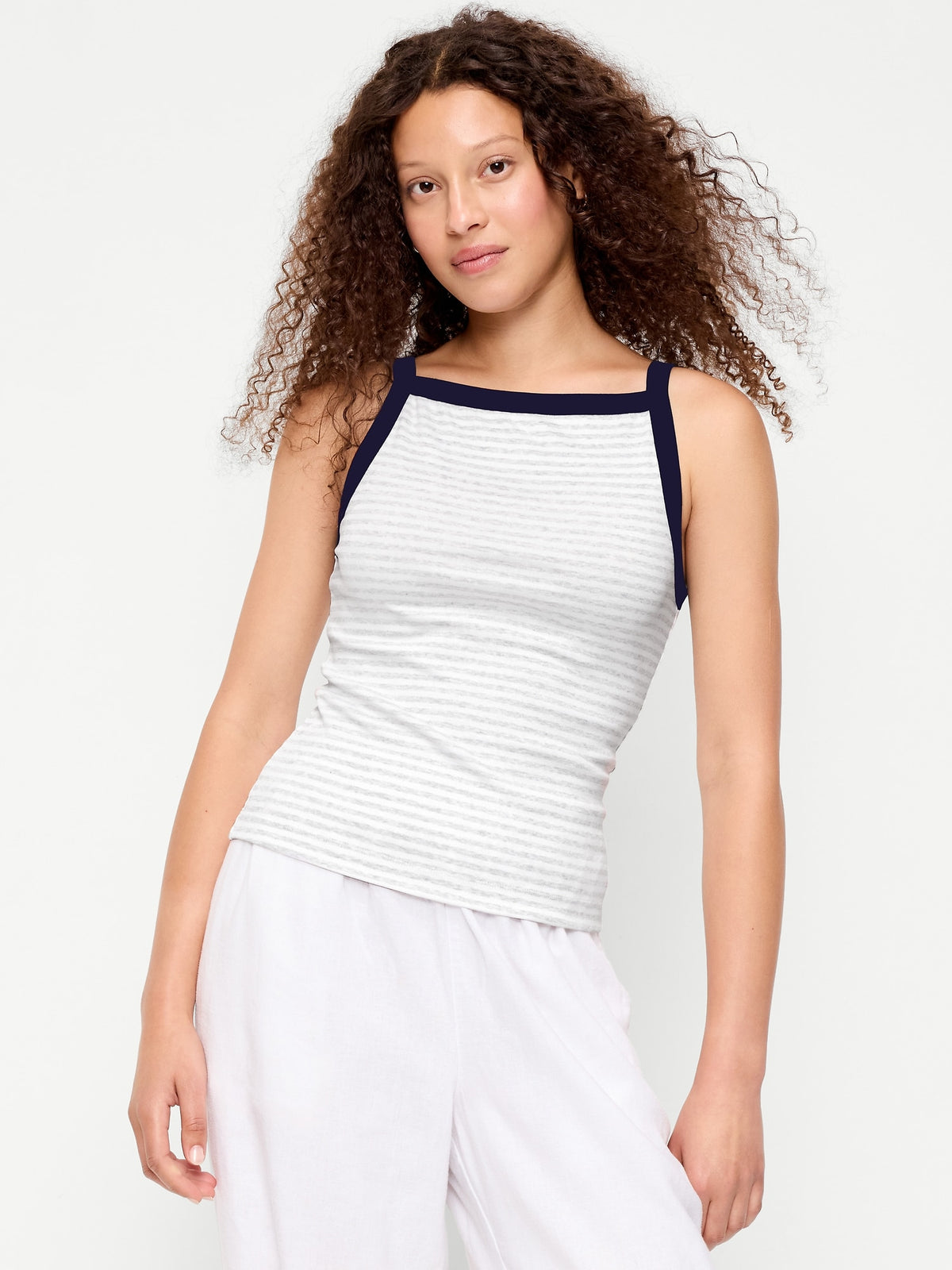 Heather Gray Stripe