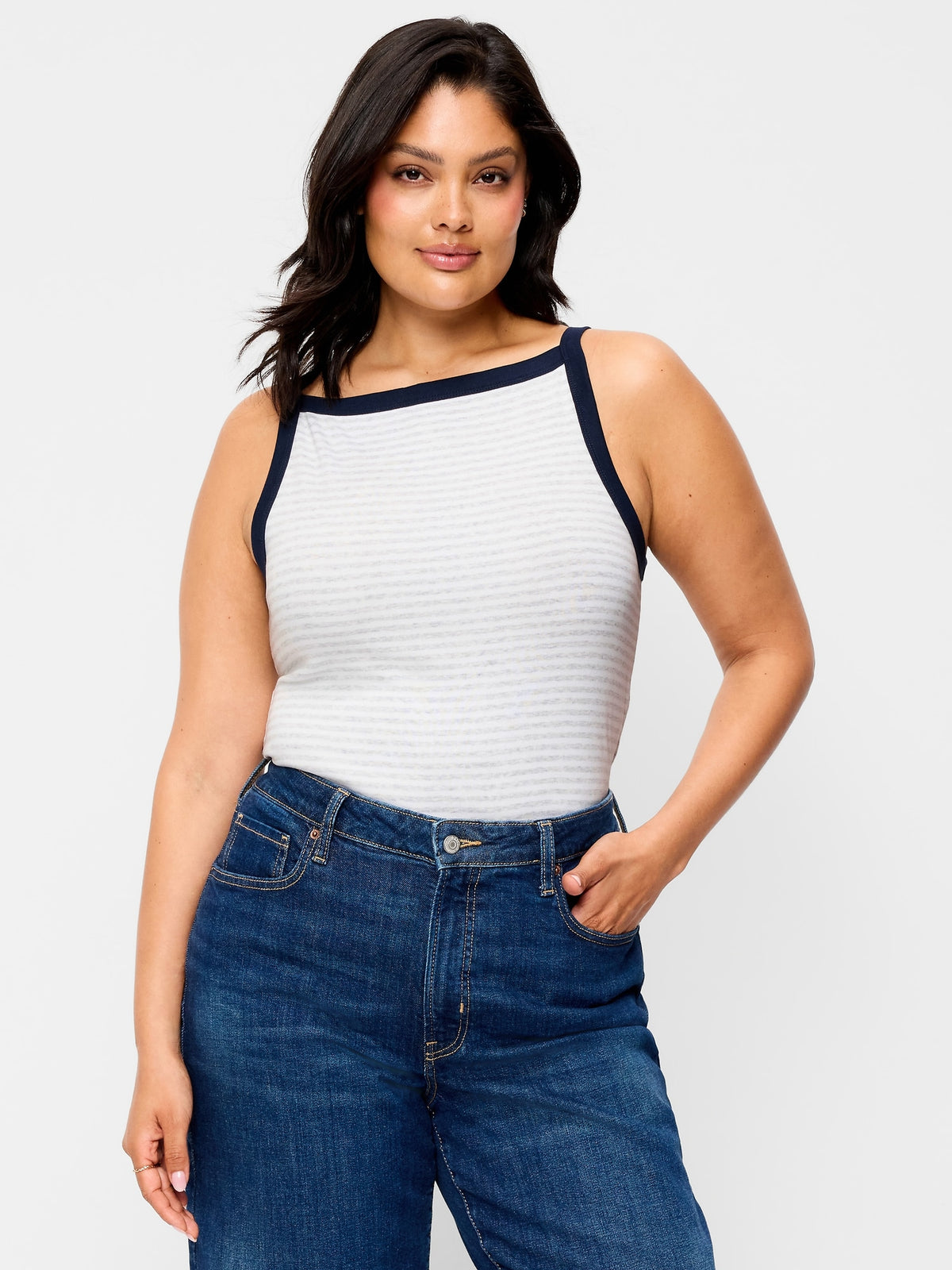 Heather Gray Stripe