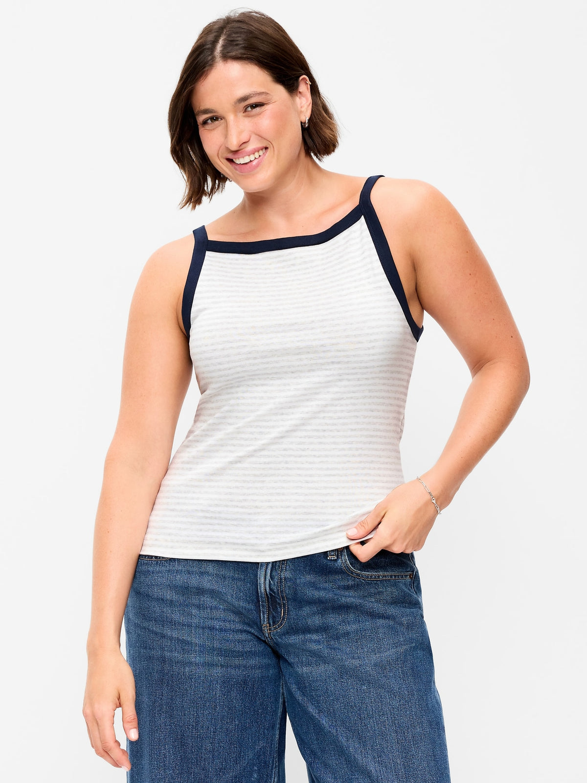 Heather Gray Stripe