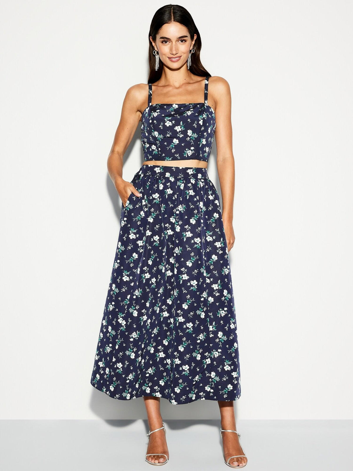 The Occasion by Old Navy High-Waisted Taffeta Midi Skirt