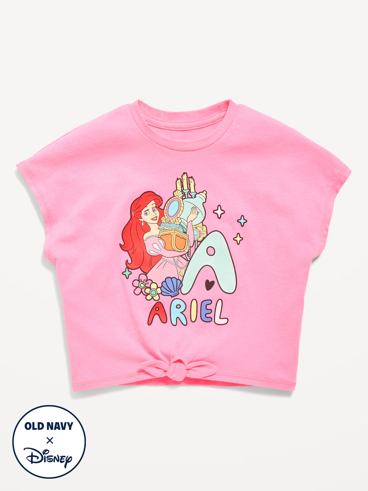 Disney© Graphic Tie-Knot T-Shirt for Toddler Girls