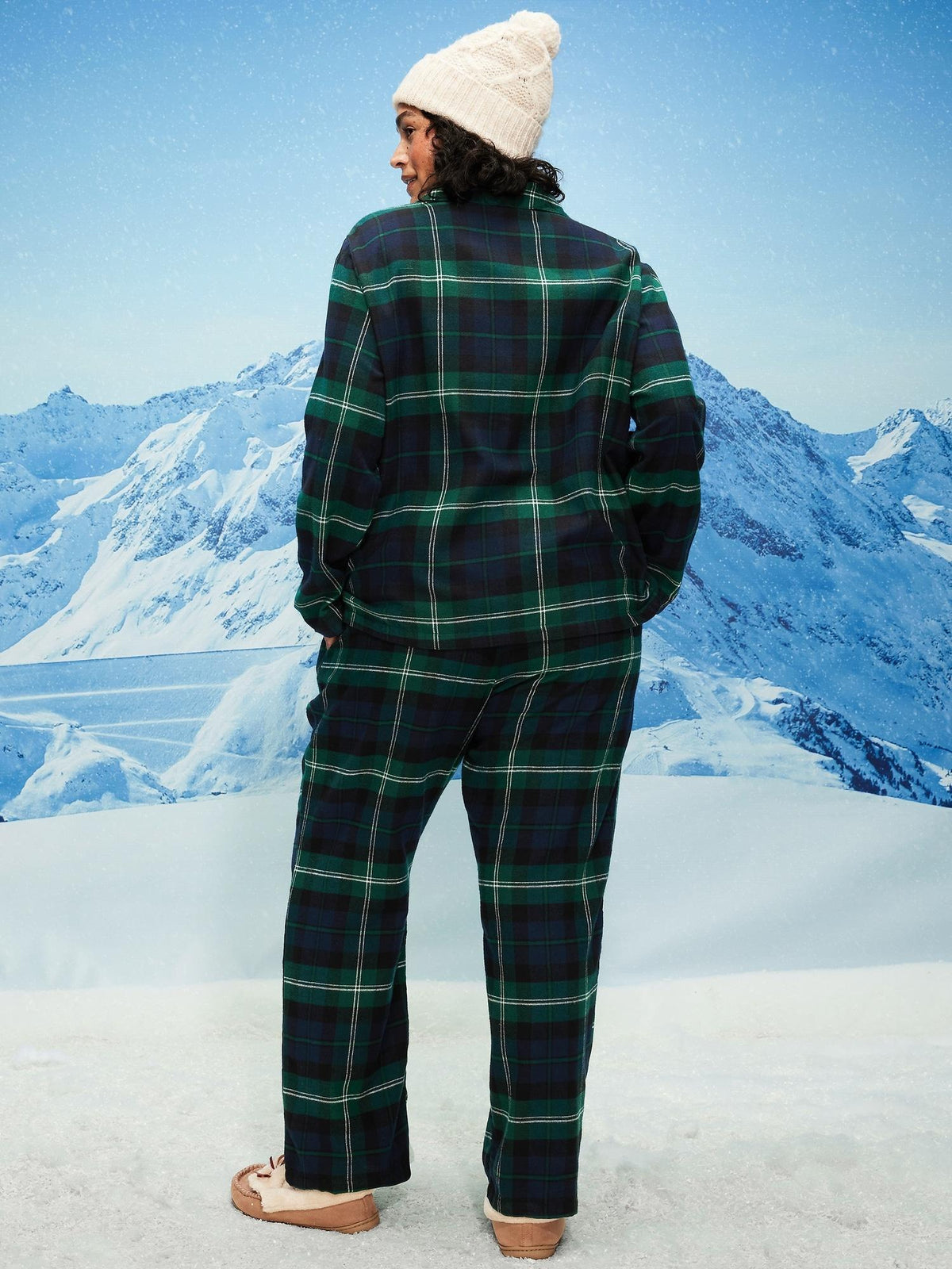 Plaid Flannel Pajama Pant Set